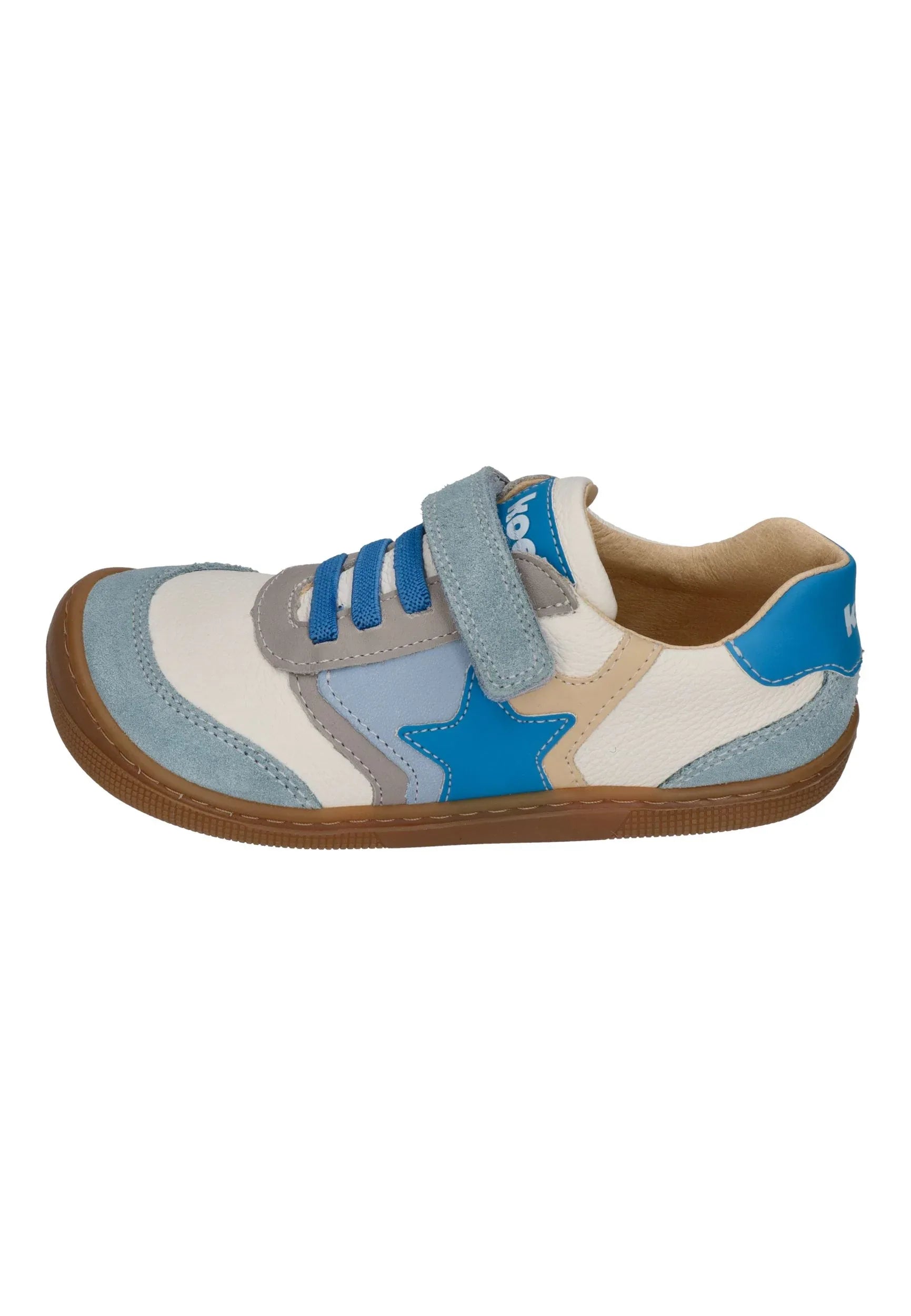 KOEL Barefoot Kinder Sneakers DENVER LEATHER celeste - Shoedeal