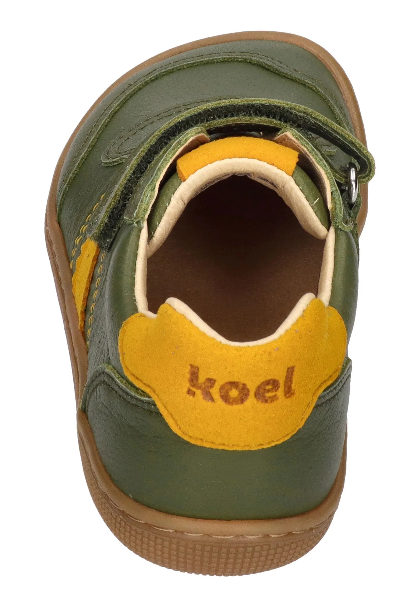 KOEL Barefoot Kinder Sneakers DYLAN LEATHER 3.0 121 green - Shoedeal