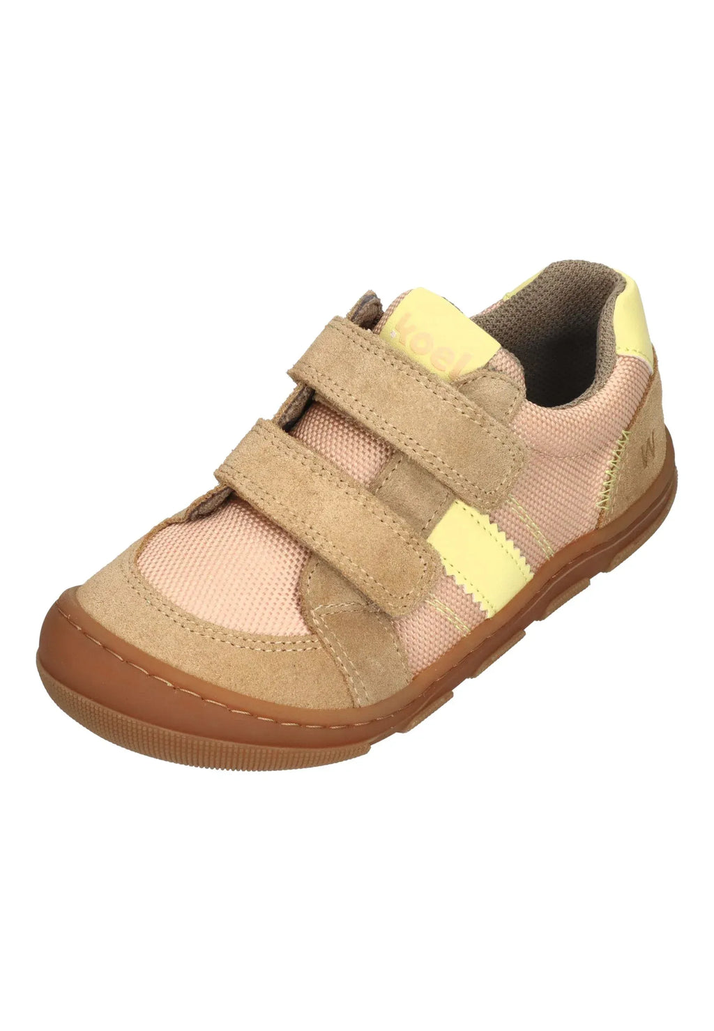 KOEL Barefoot Kinder Sneakers KOBI W FABRICS 3.0 beige - Shoedeal