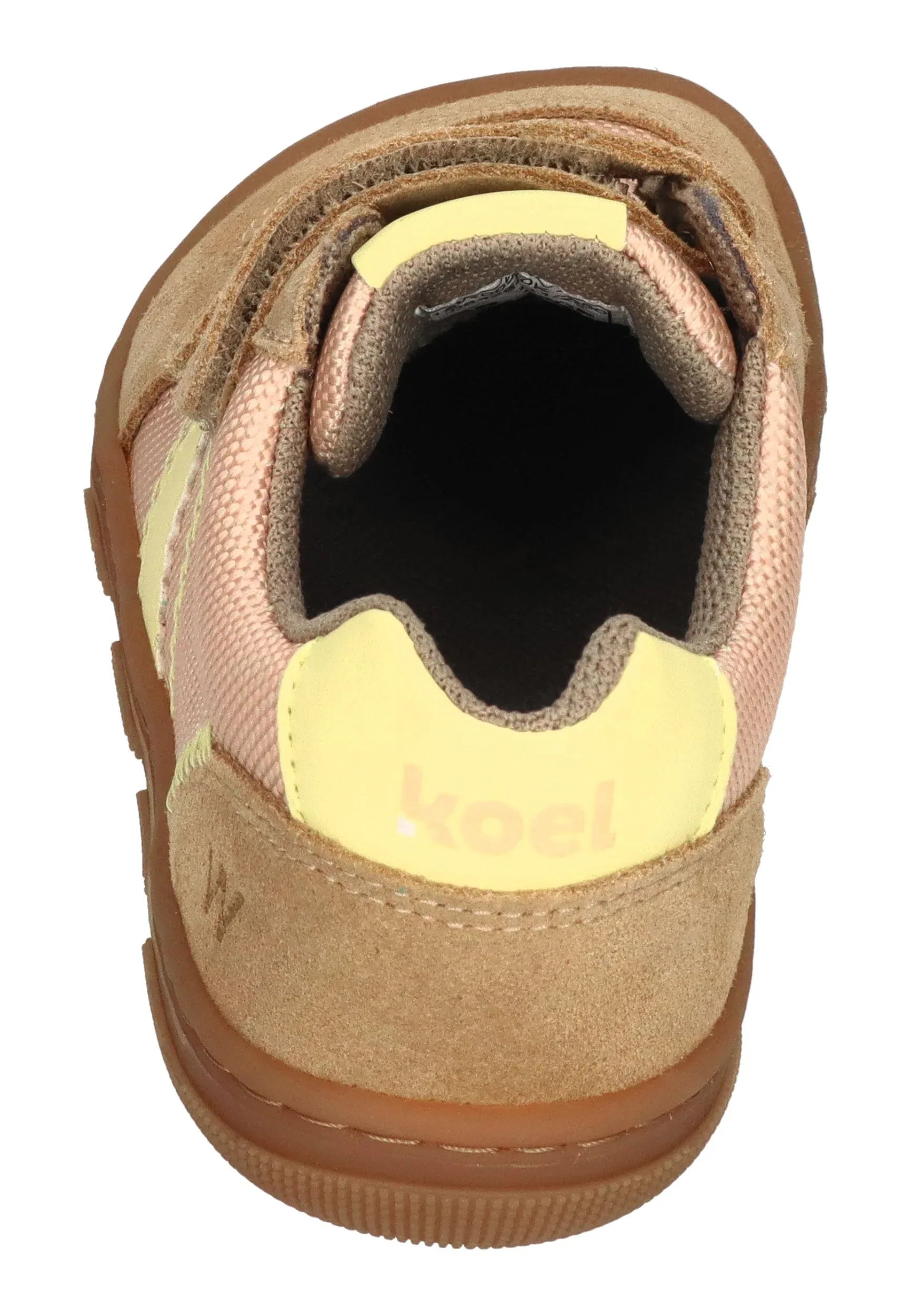 KOEL Barefoot Kinder Sneakers KOBI W FABRICS 3.0 beige - Shoedeal