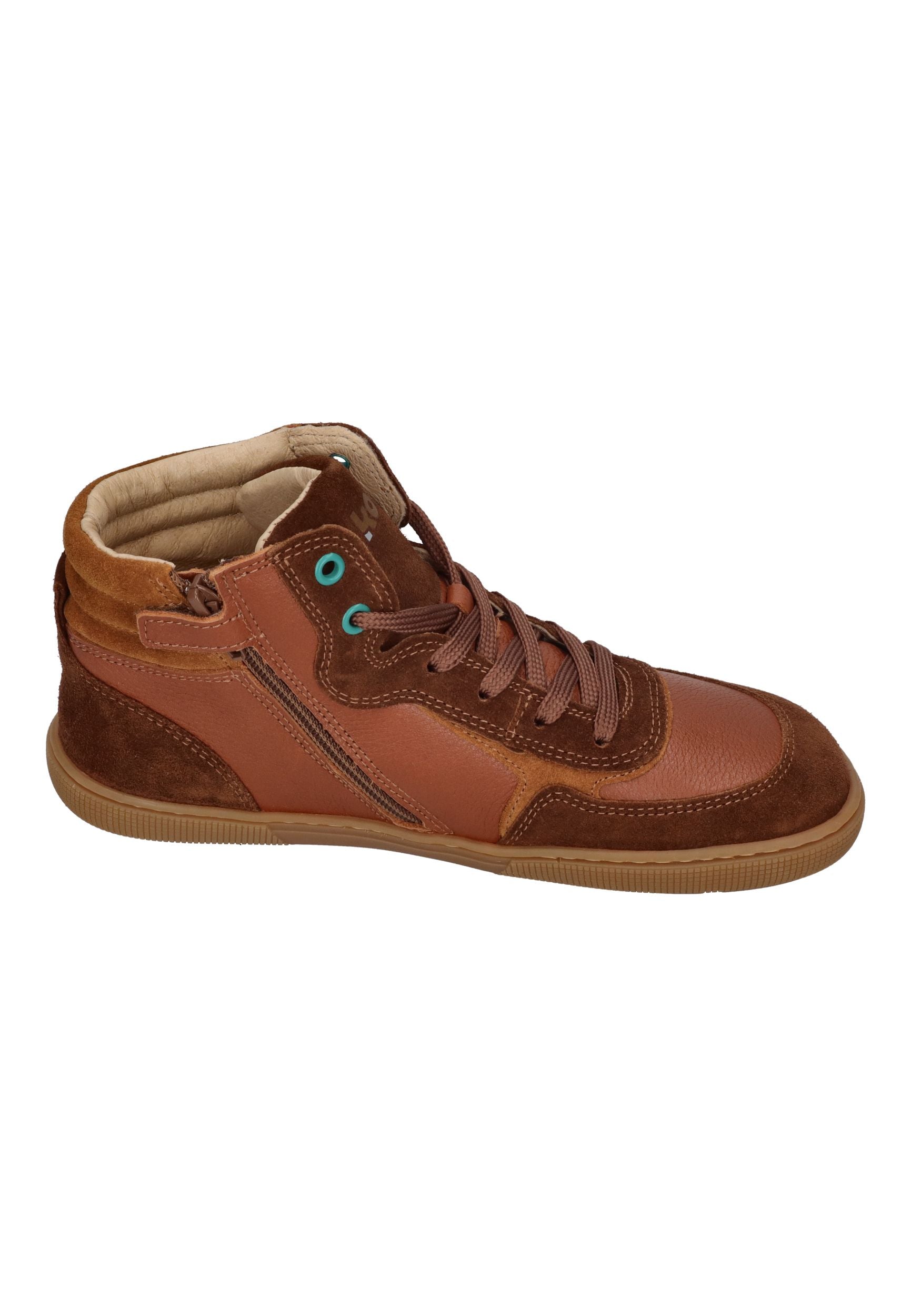 KOEL Barefoot Kinder Sneakers bis Größe 41 DANISH CLASSIC cognac