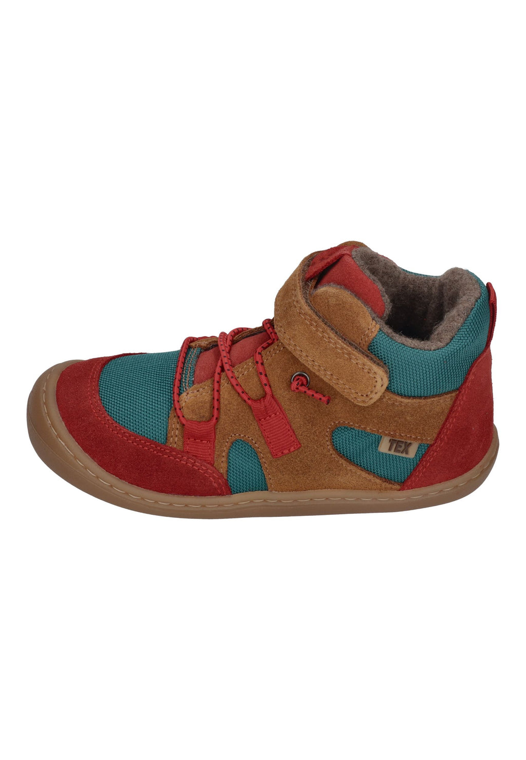 KOEL Barefoot Kinder gefütterte Booties BEAU MERINO 2.0 cognac