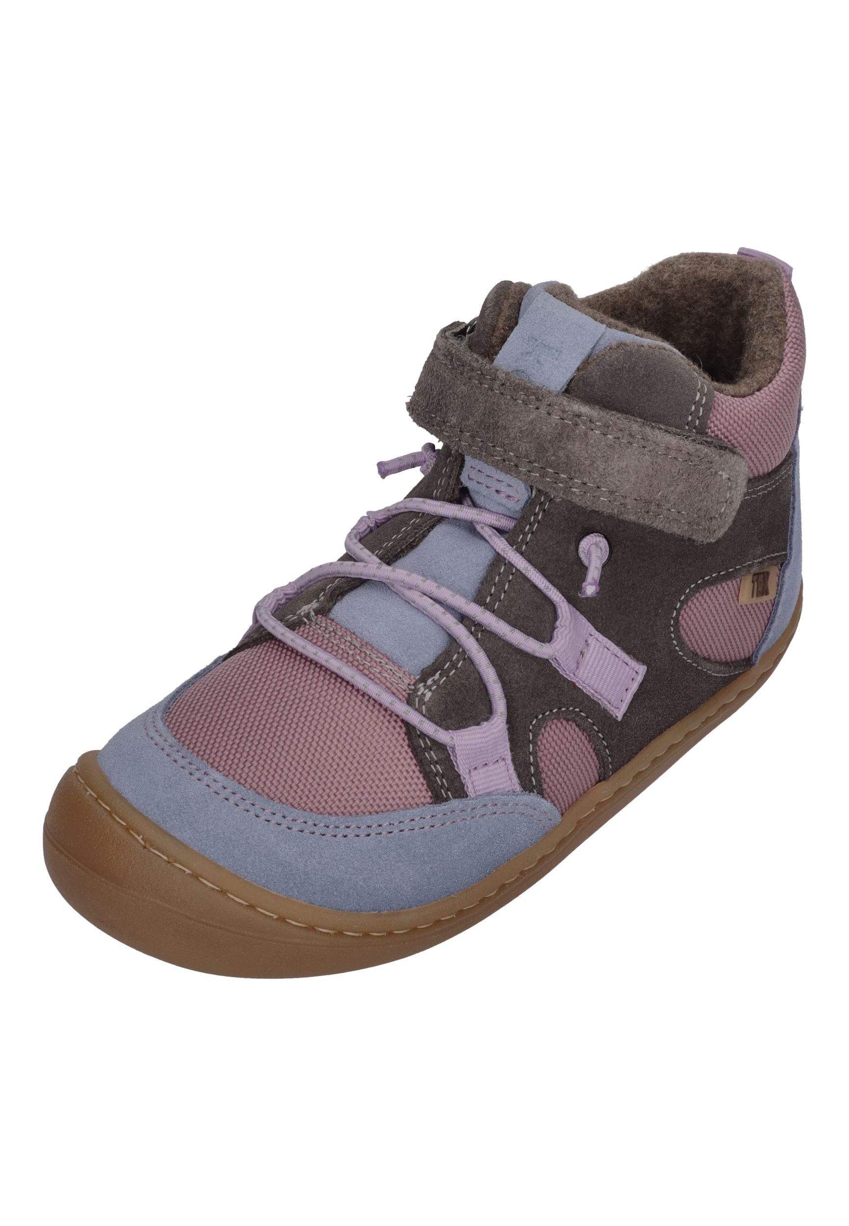 KOEL Barefoot Kinder gefütterte Booties BEAU MERINO 2.0 lavandel