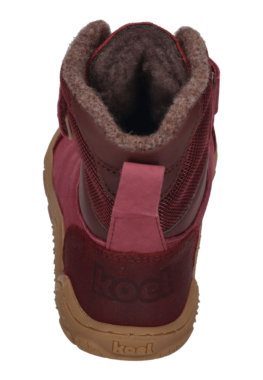 KOEL RAVO WOOL TEX in bordo, Barfuß-Boots für Kinder, Ansicht 5