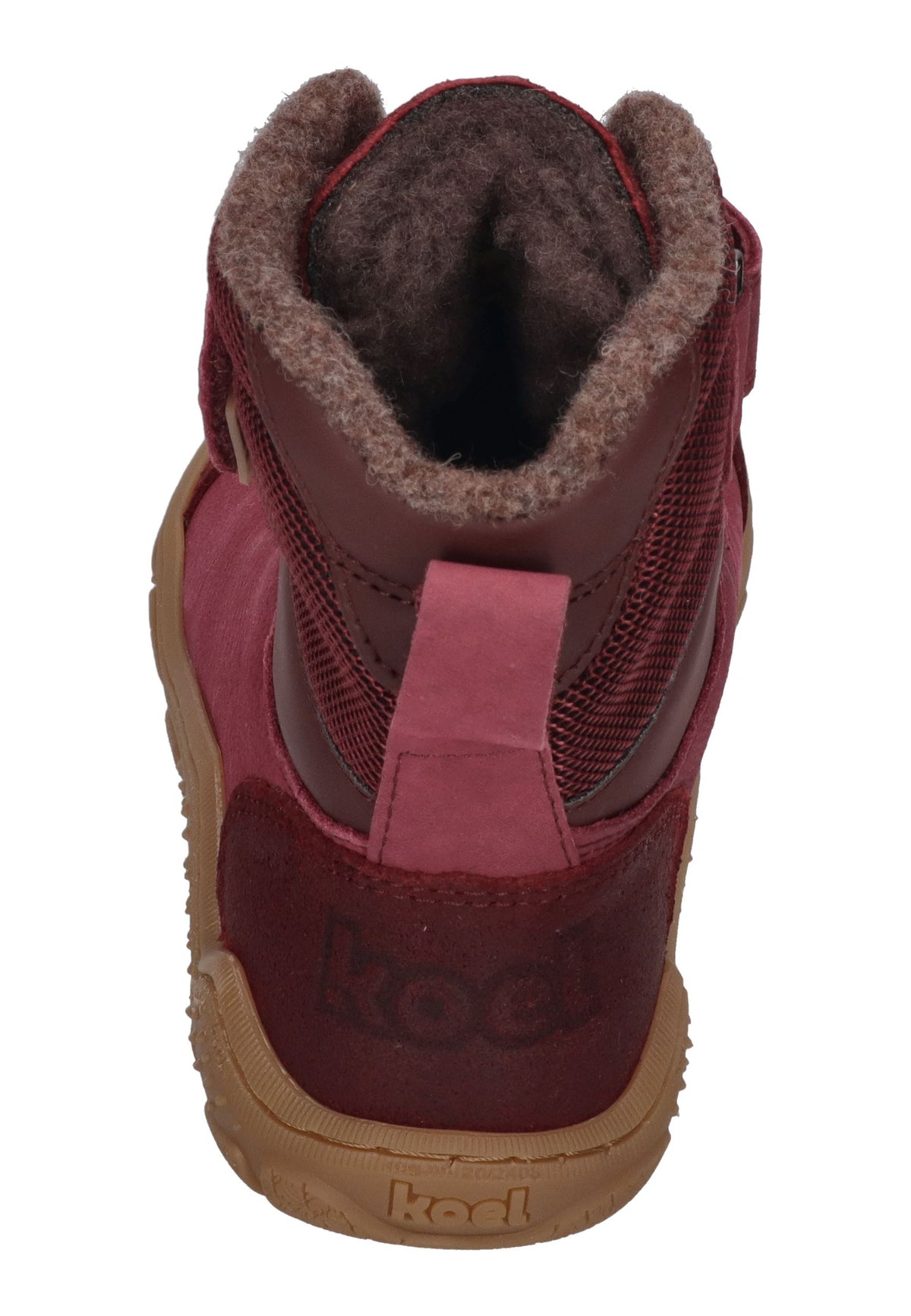 KOEL Barefoot Kinder gefütterte Boots RAVO WOOL TEX bordo