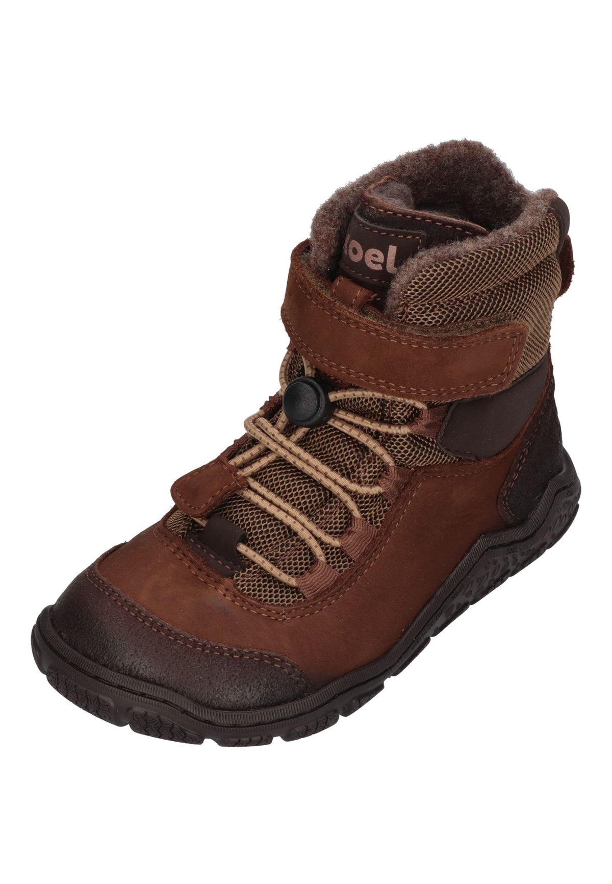 KOEL Barefoot Kinder gefütterte Boots RAVO WOOL TEX brown