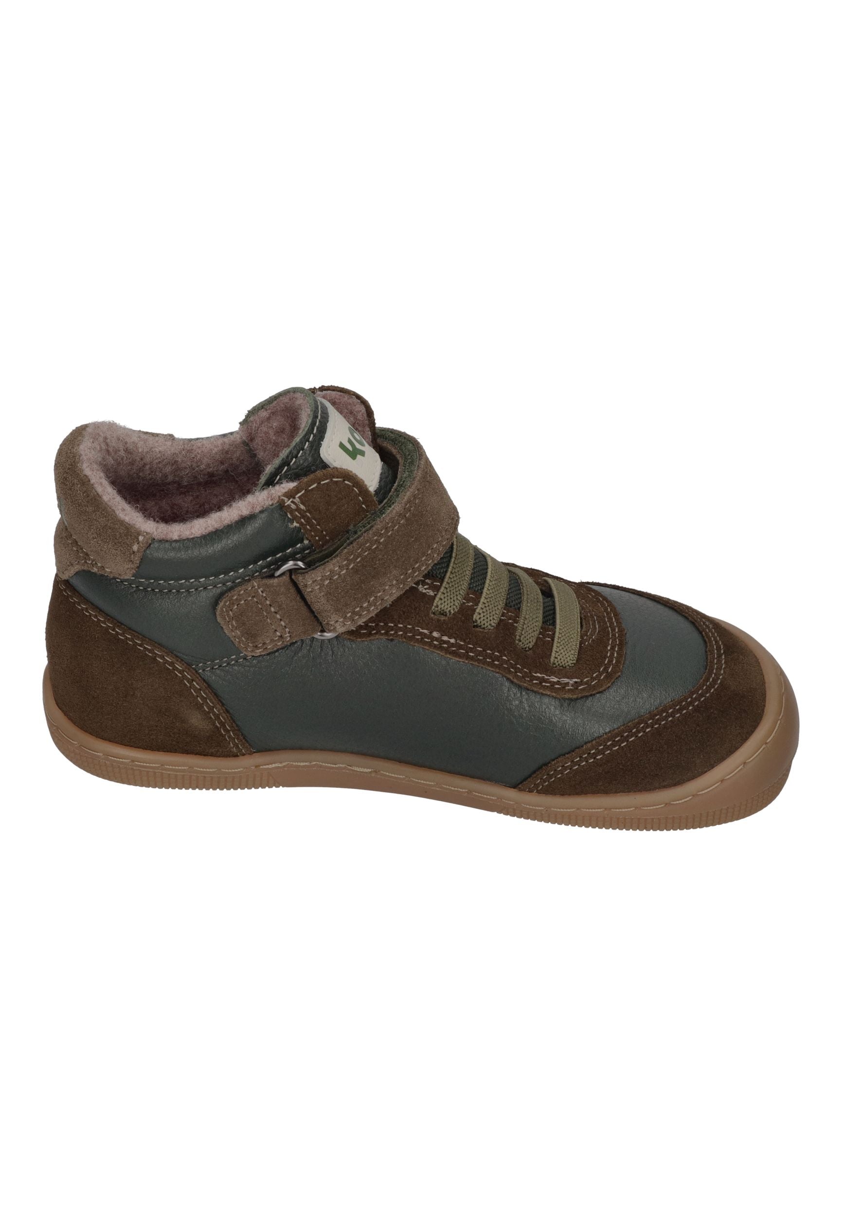 KOEL Barefoot Kinder Übergangsschuhe Sneakers DANIEL 3.0 SUEDE khaki