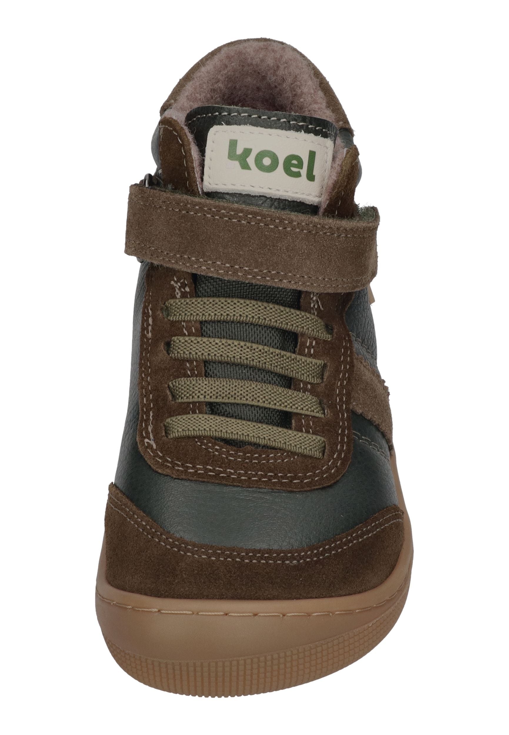 KOEL Barefoot Kinder Übergangsschuhe Sneakers DANIEL 3.0 SUEDE khaki
