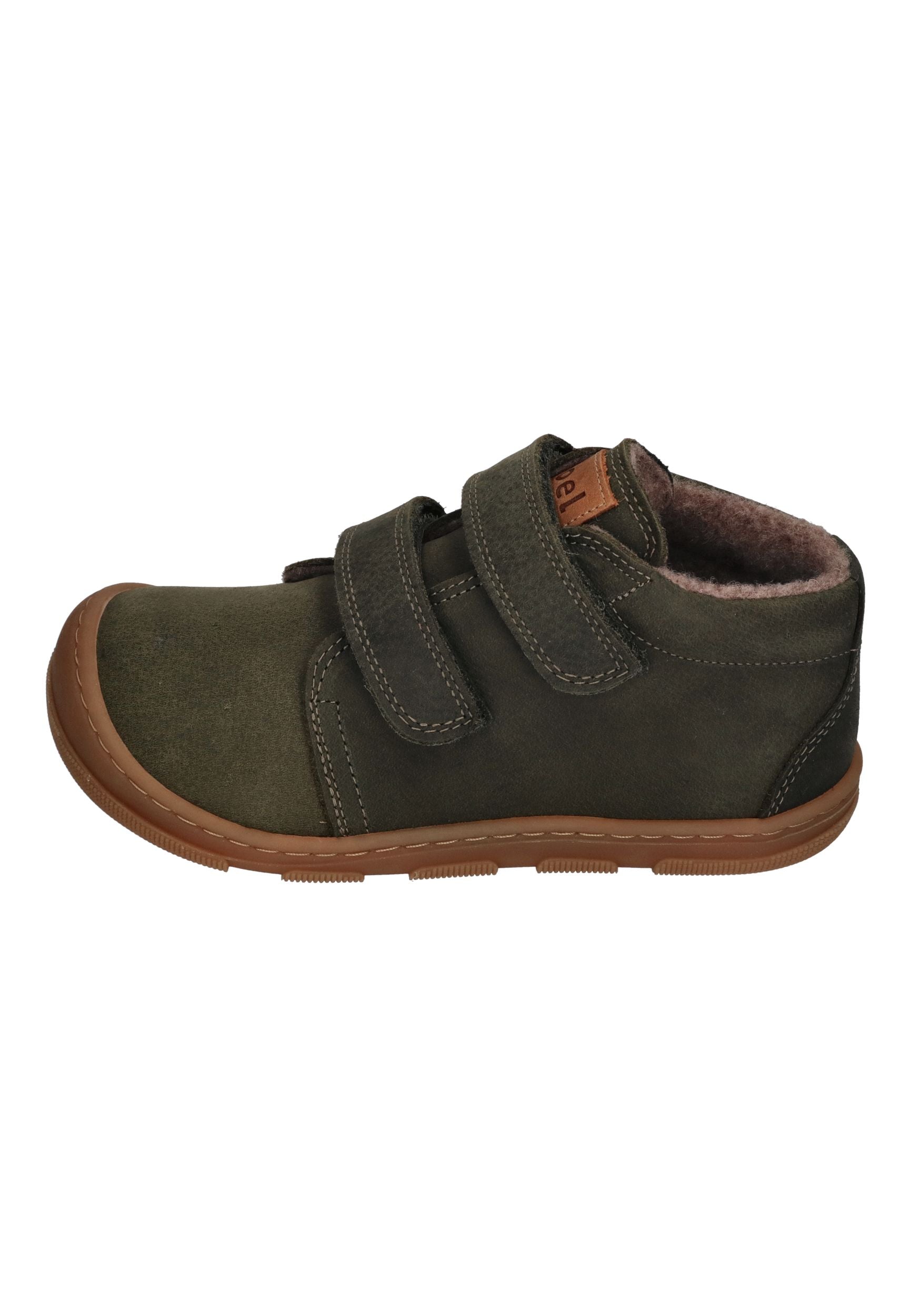 KOEL Barefoot Kinder Übergangsschuhe Sneakers KARI WOOL extra weit green