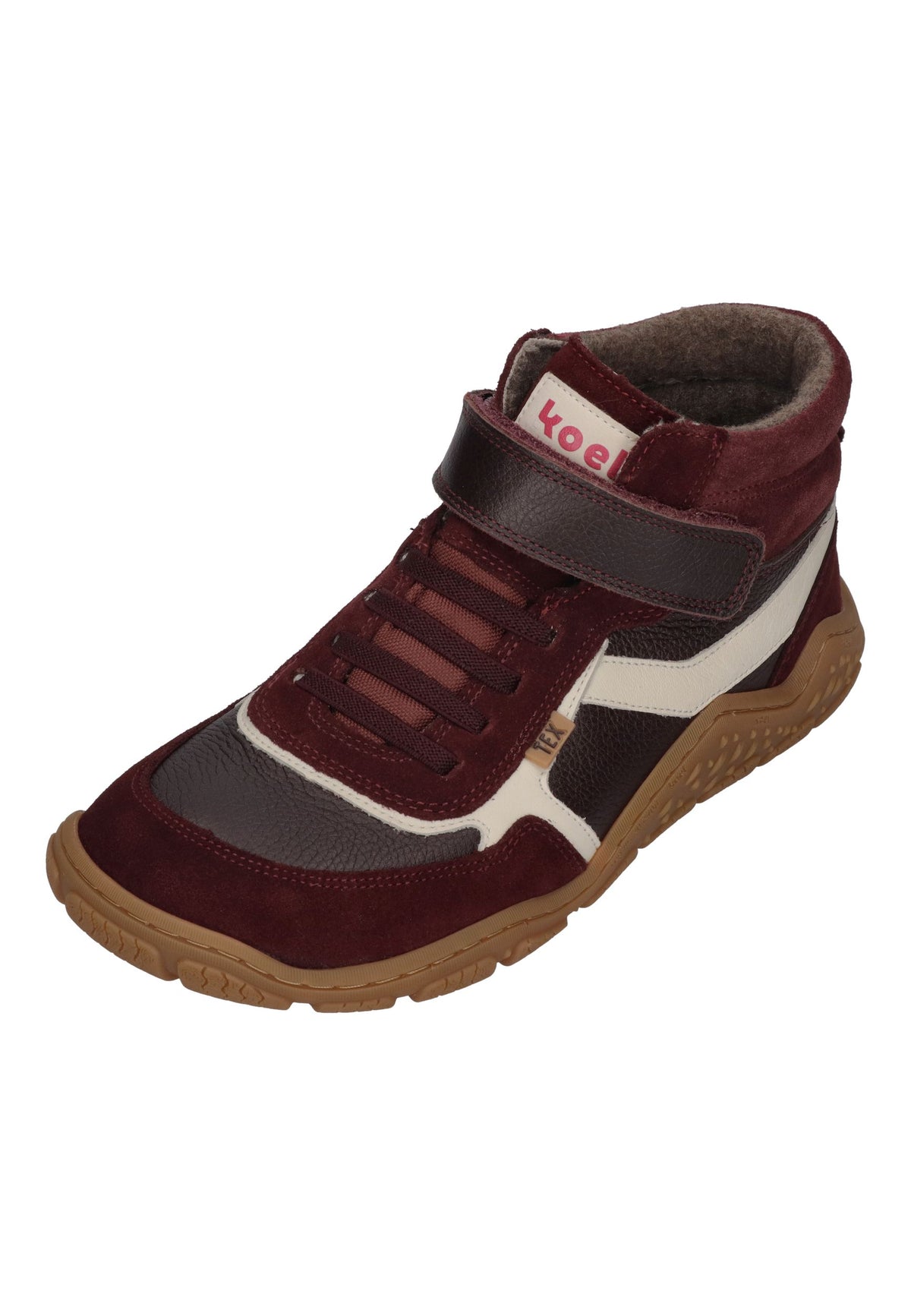 KOEL Barefoot Kinder Übergangsschuhe bis Gr. 41 Booties RAMI WOOL TEX bordo