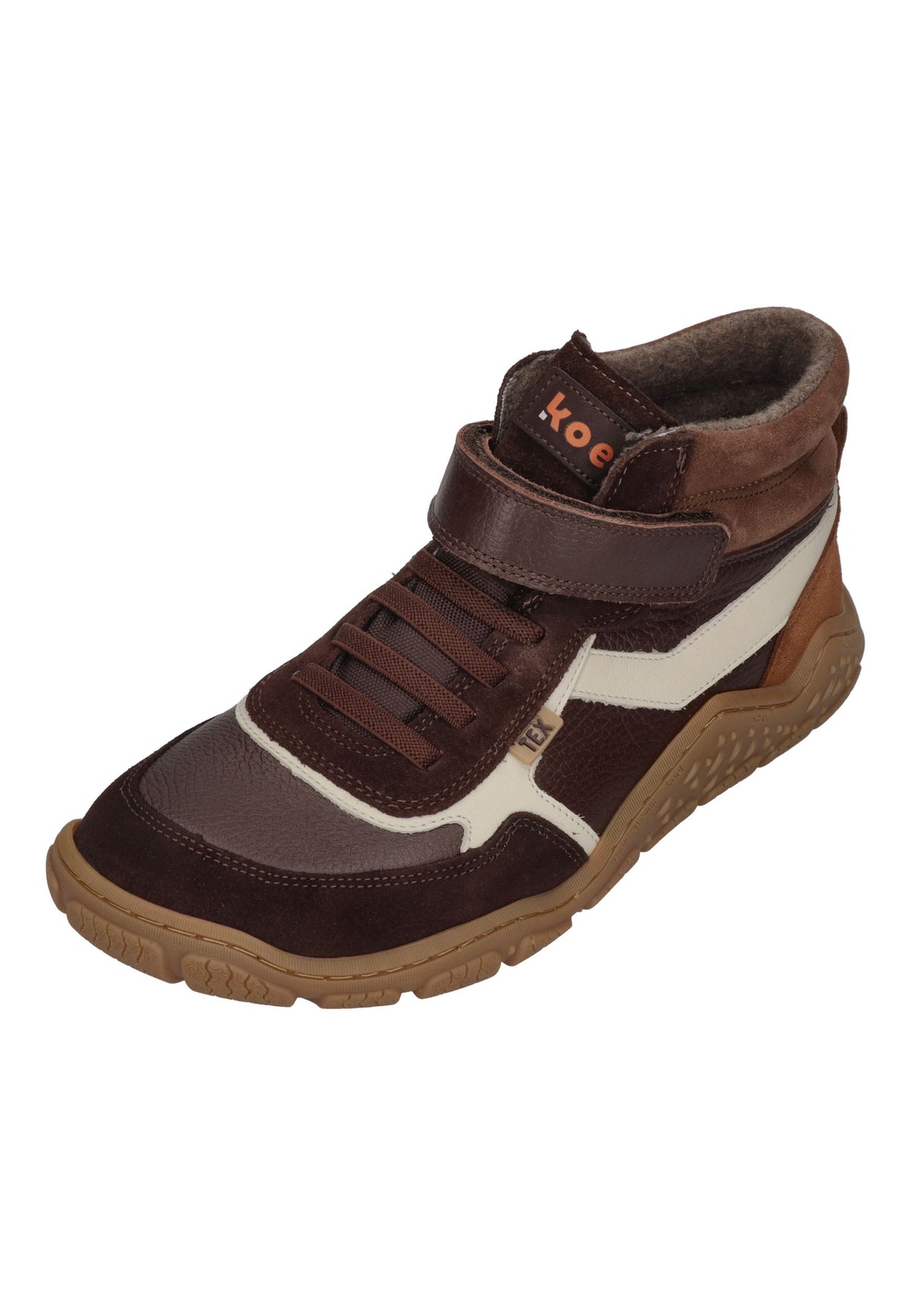 KOEL Barefoot Kinder Übergangsschuhe bis Gr. 41 Booties RAMI WOOL TEX brown