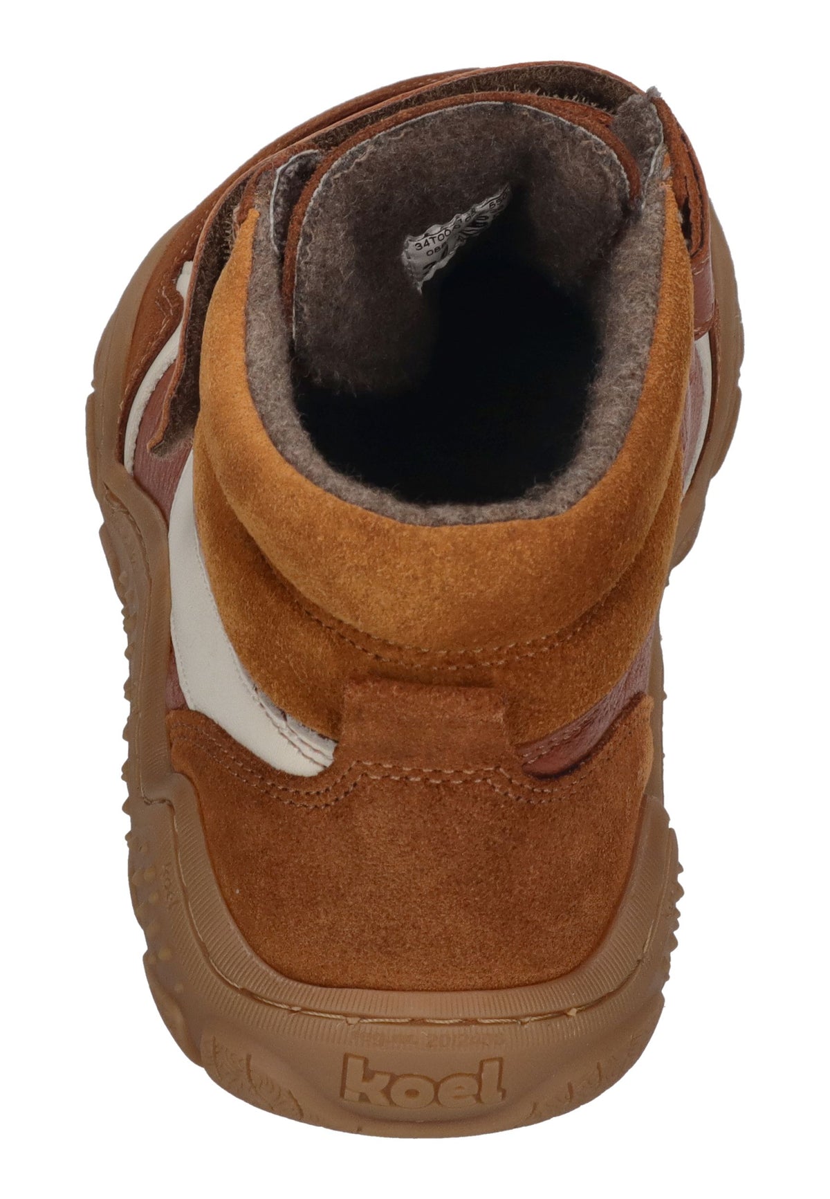 KOEL Barefoot Kinder Übergangsschuhe bis Gr. 41 Booties RAMI WOOL TEX cognac