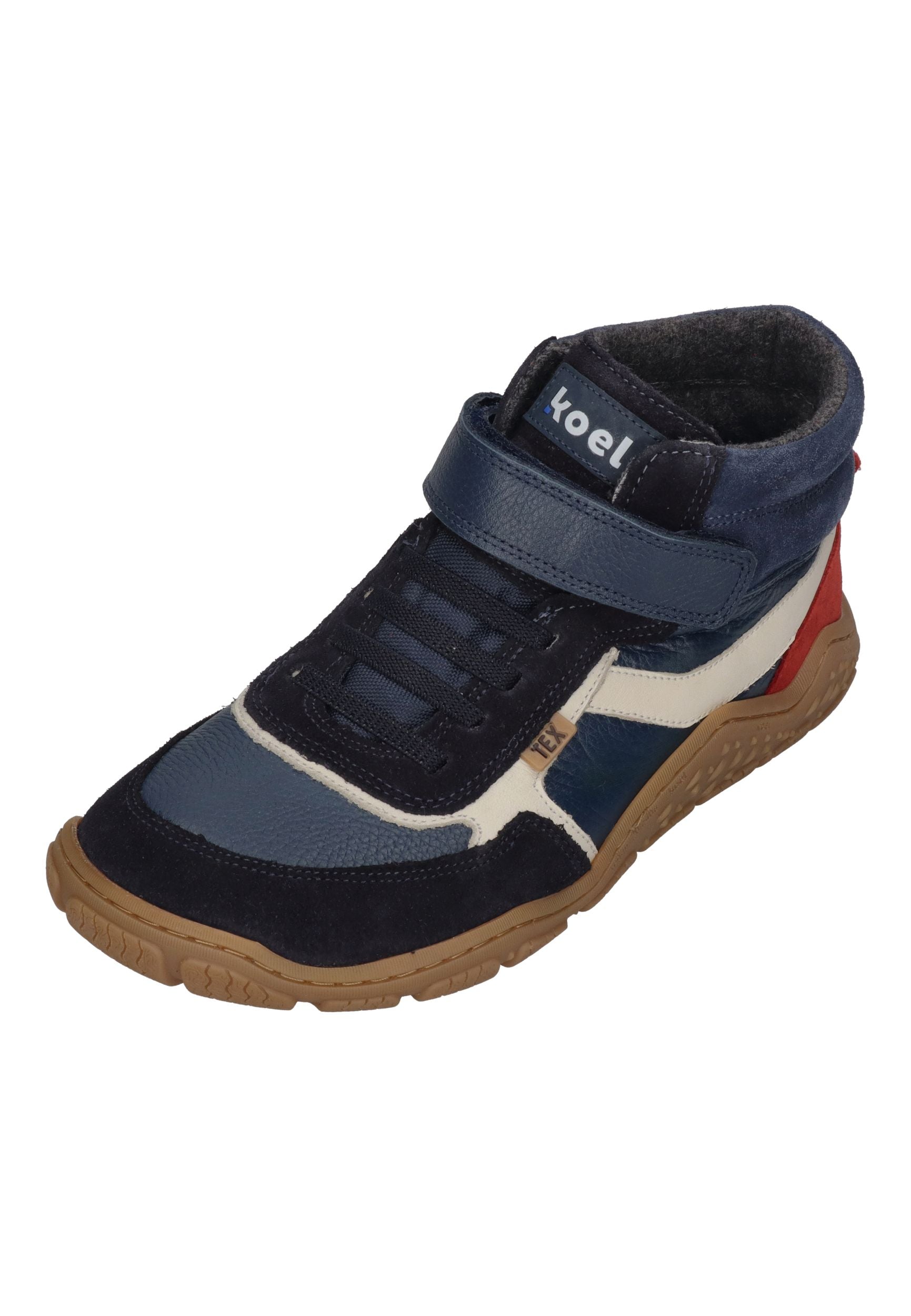 KOEL Barefoot Kinder Übergangsschuhe bis Gr. 41 Booties RAMI WOOL TEX navy