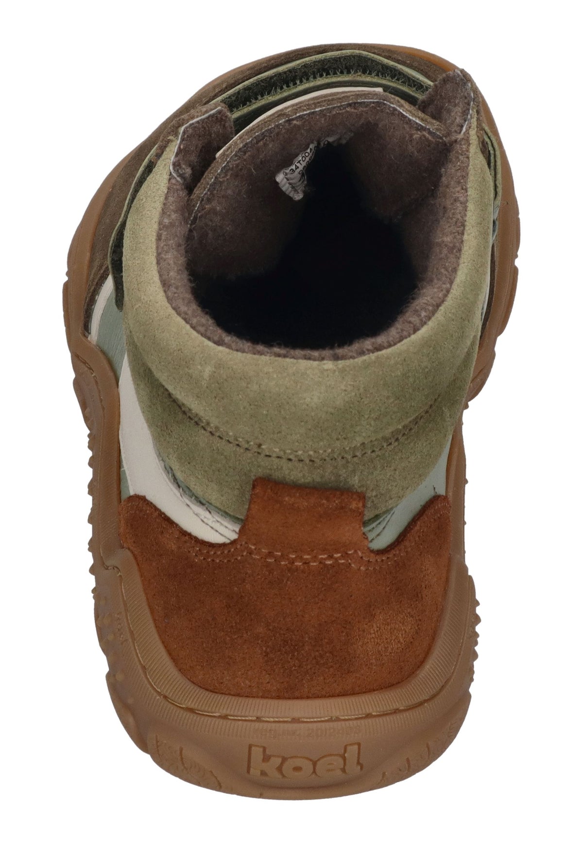 KOEL Barefoot Kinder Übergangsschuhe bis Gr. 41 Booties RAMI WOOL TEX olive
