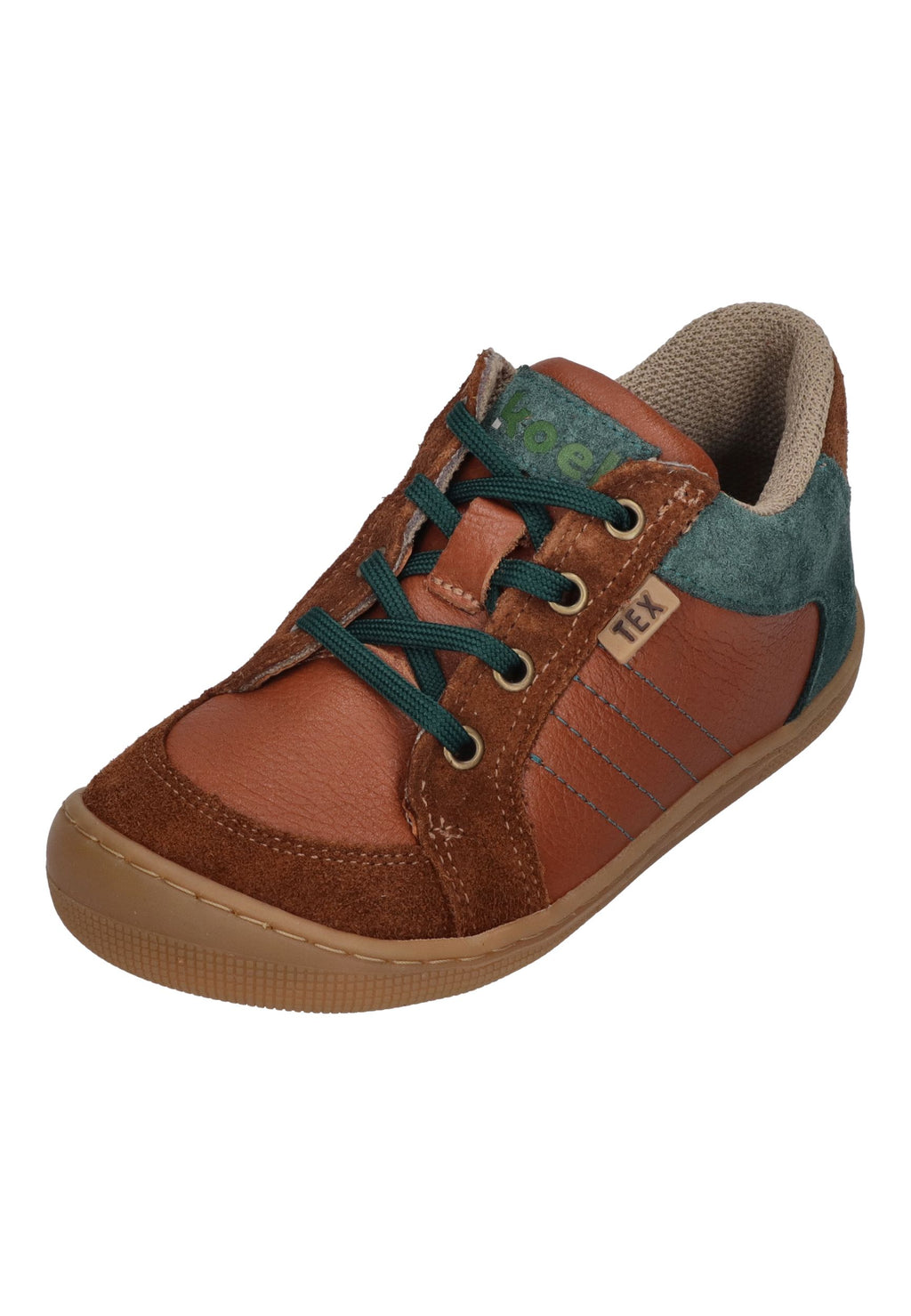 KOEL Barefoot Kinder wasserabweisende Sneakers DION TEX cognac