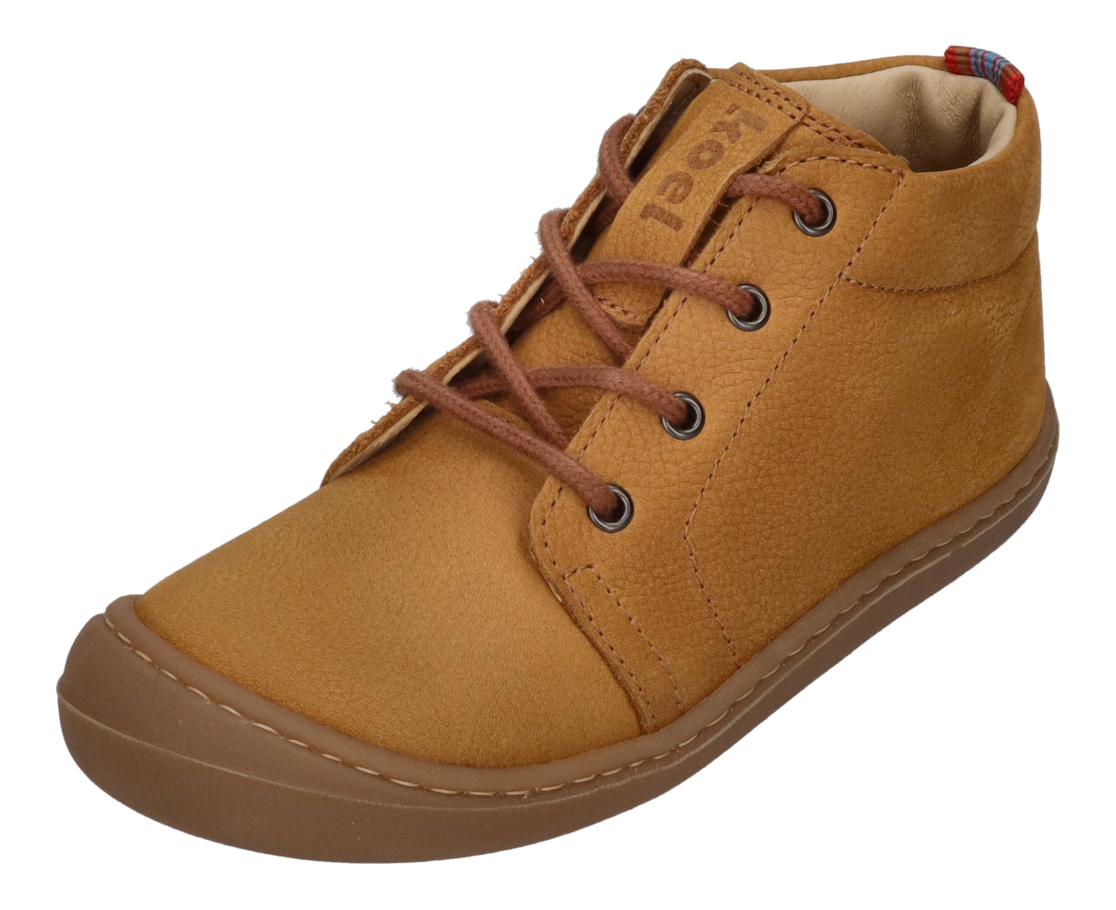 KOEL Barefoot Kinderschuhe - Booties BEN M LEATHER - cognac