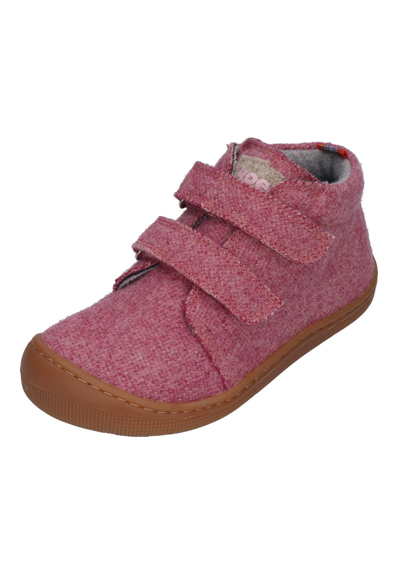 KOEL Barefoot Kinderschuhe Booties DON MERINO - pink