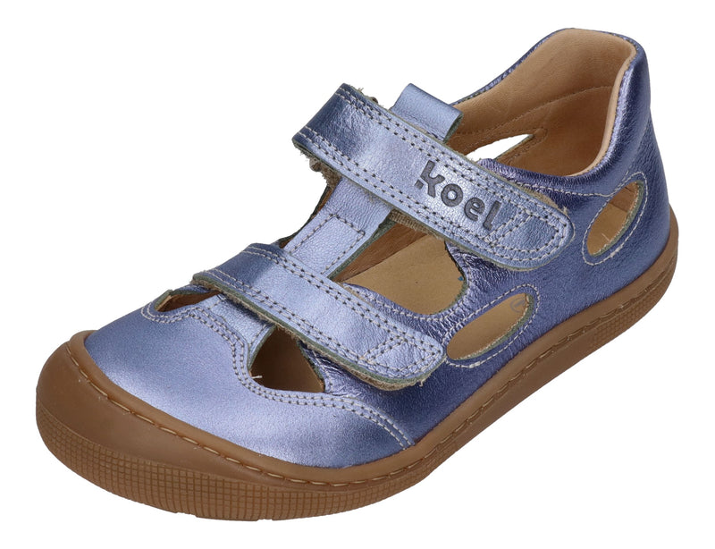 KOEL Barefoot Kinderschuhe - DEEN METALIC - lavandel