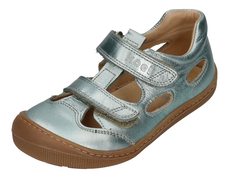 KOEL Barefoot Kinderschuhe - DEEN METALIC - mint