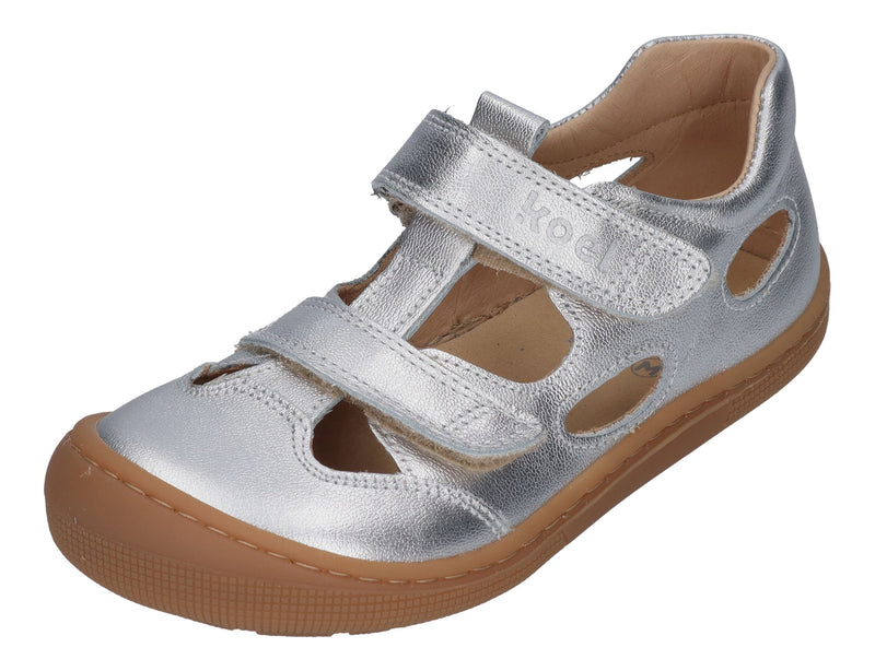 KOEL Barefoot Kinderschuhe - DEEN METALIC - silver