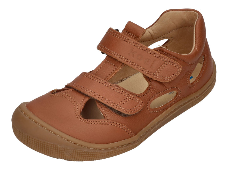 KOEL Barefoot Kinderschuhe - DEEN NAPPA - cognac