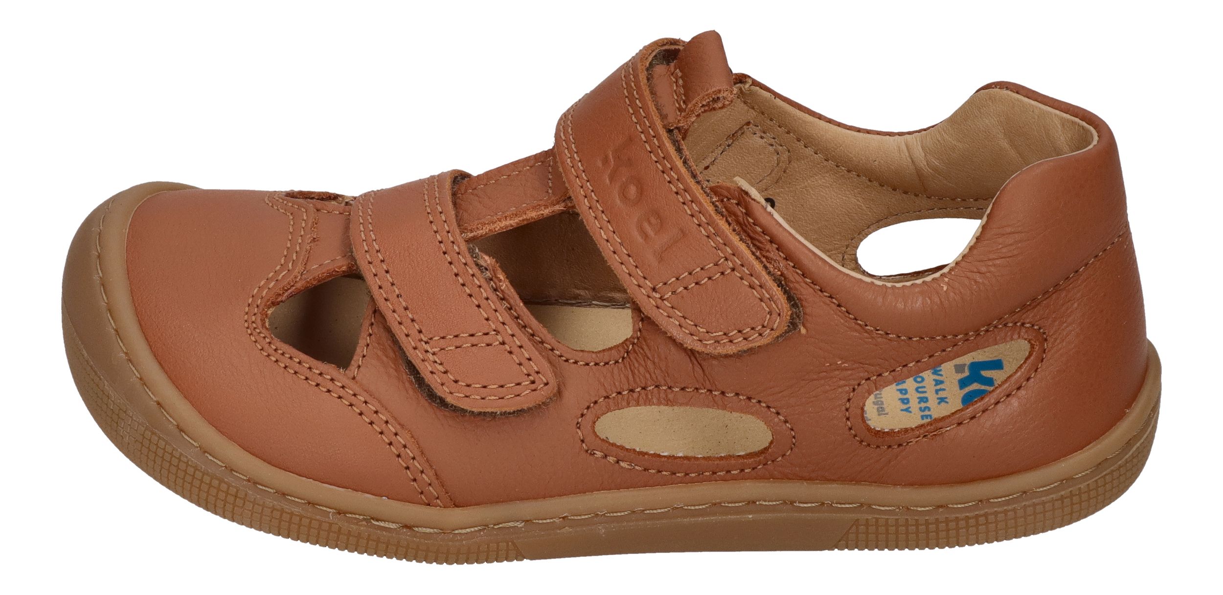 KOEL Barefoot Kinderschuhe - DEEN NAPPA - cognac