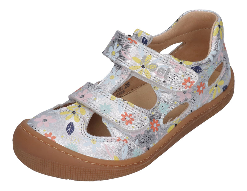 KOEL Barefoot Kinderschuhe - DEEN PRINT - silver