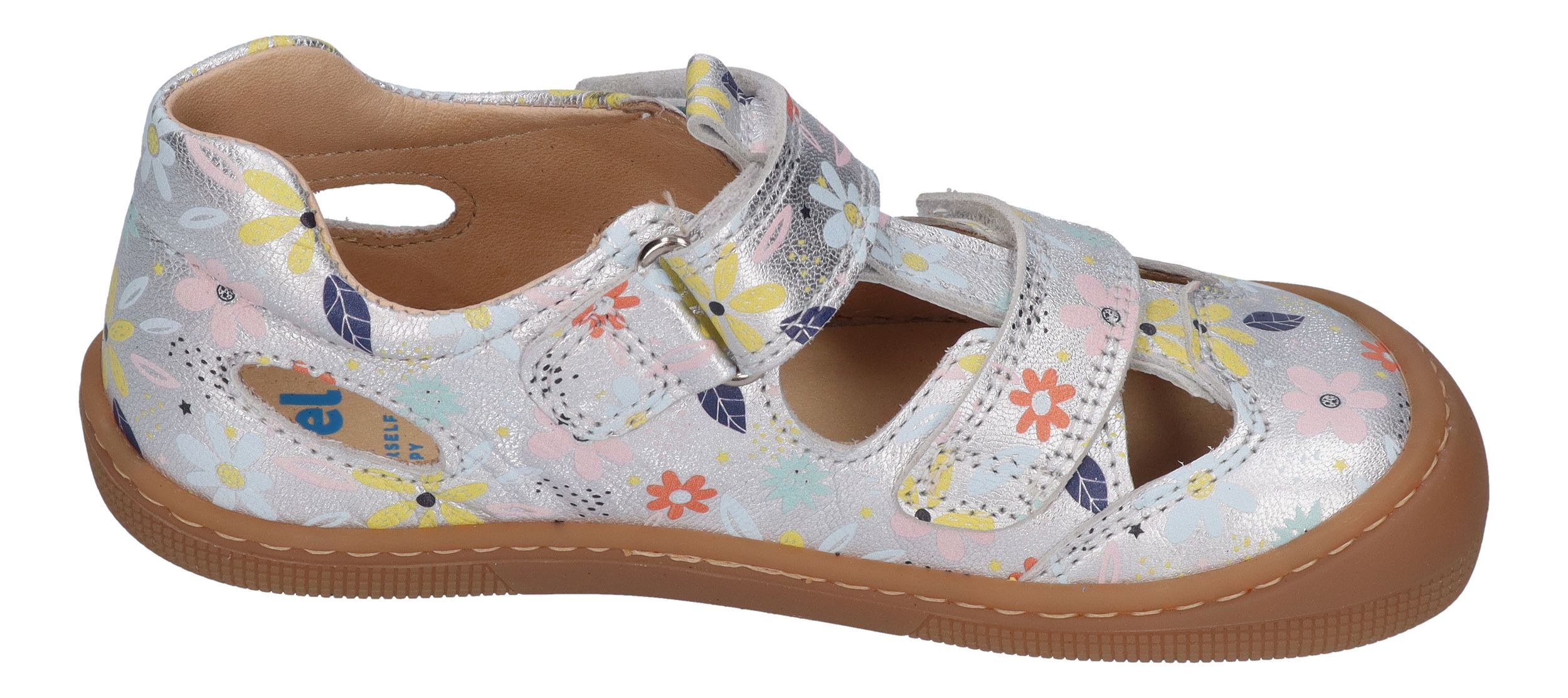 KOEL Barefoot Kinderschuhe - DEEN PRINT - silver