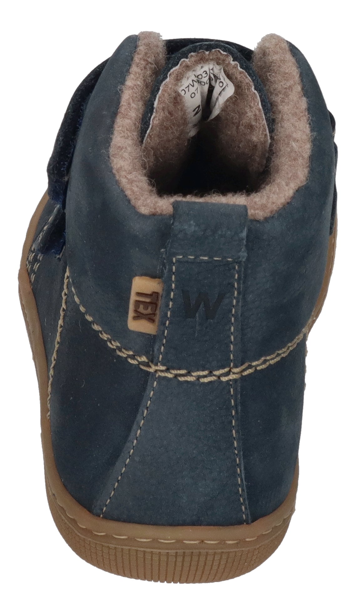 KOEL Barefoot Kinderschuhe KARO TEX FELT extra weit Jeans