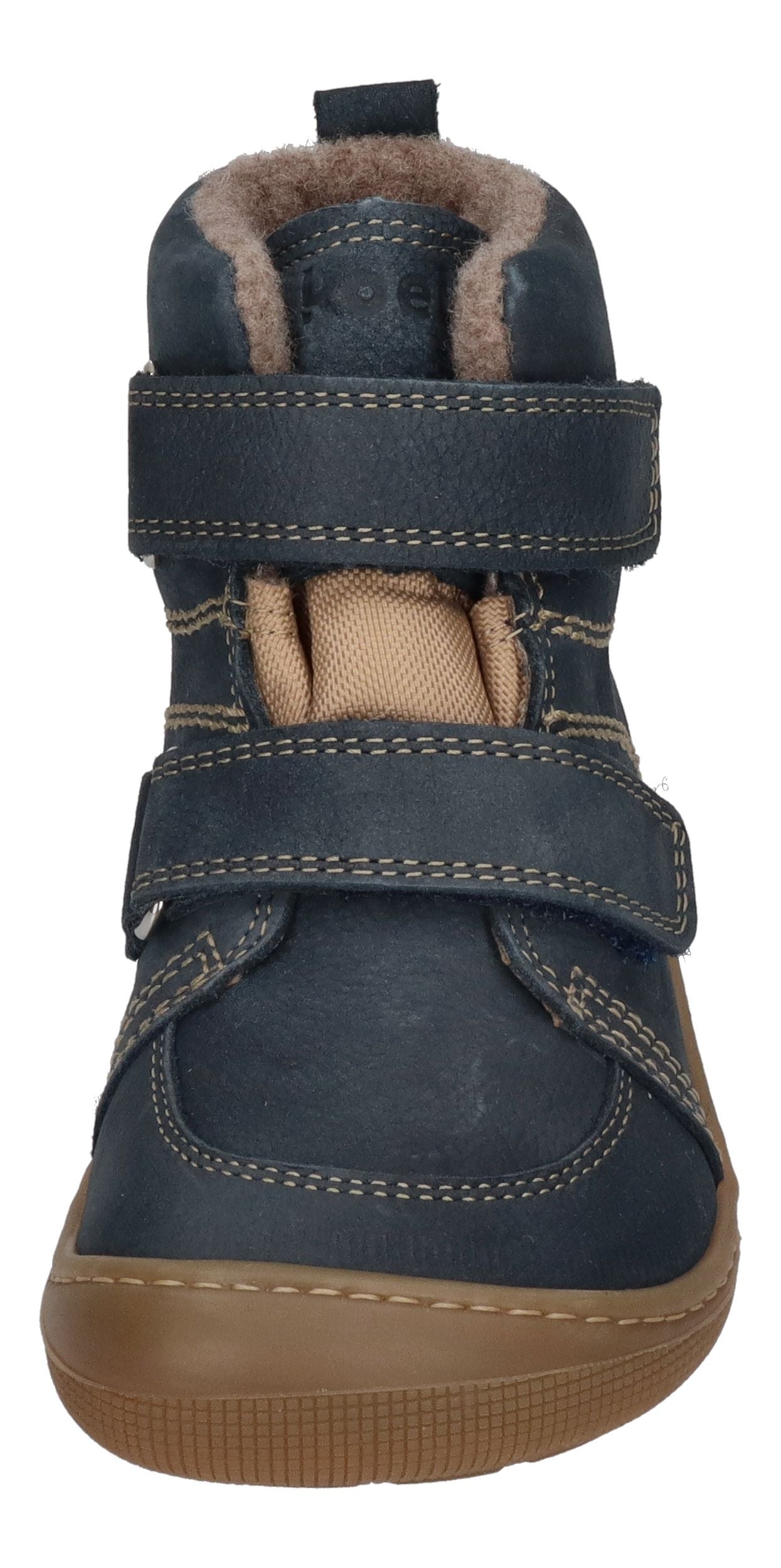 KOEL Barefoot Kinderschuhe KARO TEX FELT extra weit Jeans