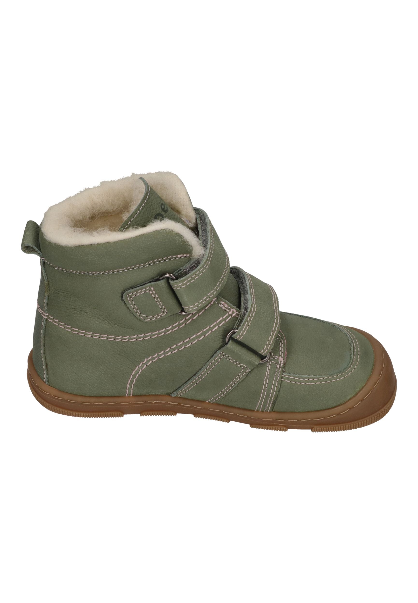 KOEL Barefoot Kinderschuhe - KASI WOOL extra weit - olive