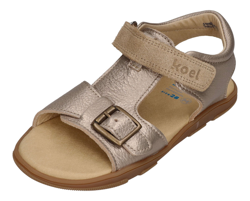 KOEL Barefoot Kinderschuhe Sandalen ODA - taupe