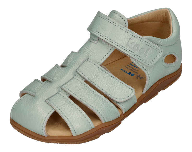 KOEL Barefoot Kinderschuhe Sandalen OLA METALIC - mint