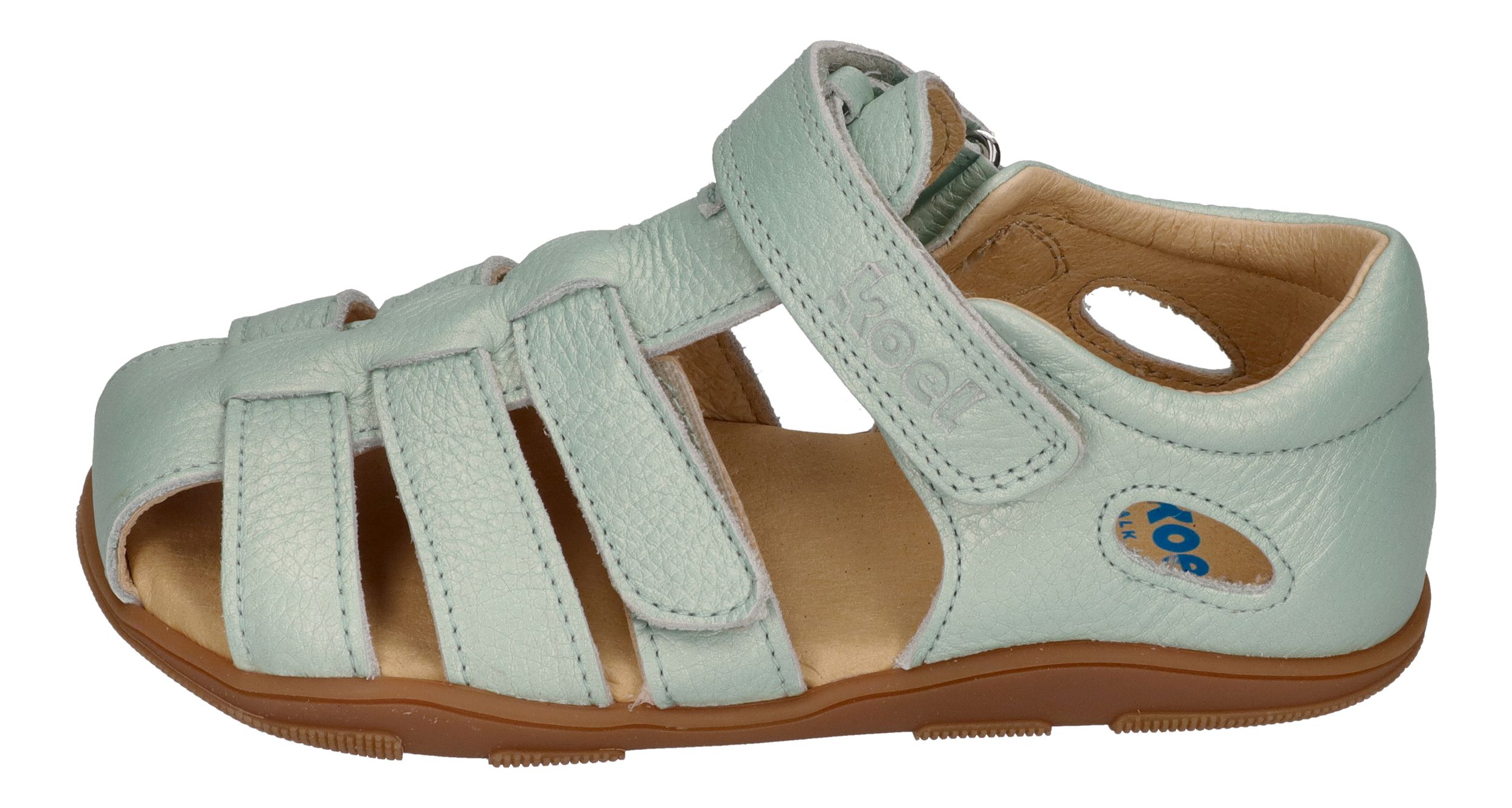KOEL Barefoot Kinderschuhe Sandalen OLA METALIC - mint