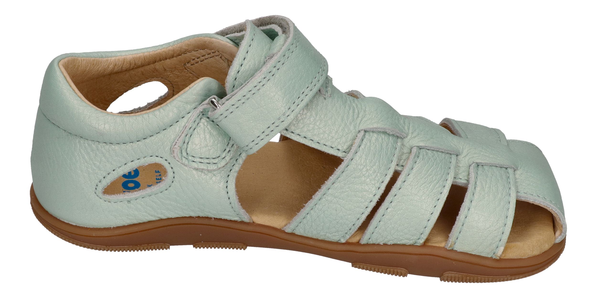 KOEL Barefoot Kinderschuhe Sandalen OLA METALIC - mint