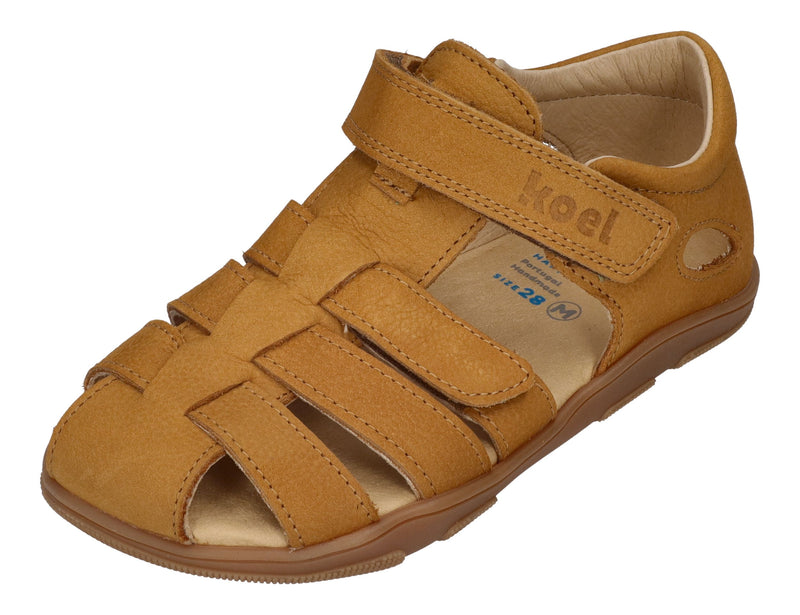 KOEL Barefoot Kinderschuhe Sandalen OLA - cognac