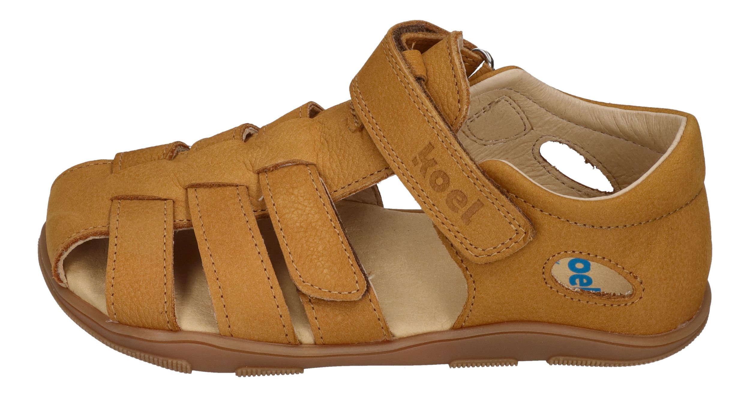 KOEL Barefoot Kinderschuhe Sandalen OLA - cognac