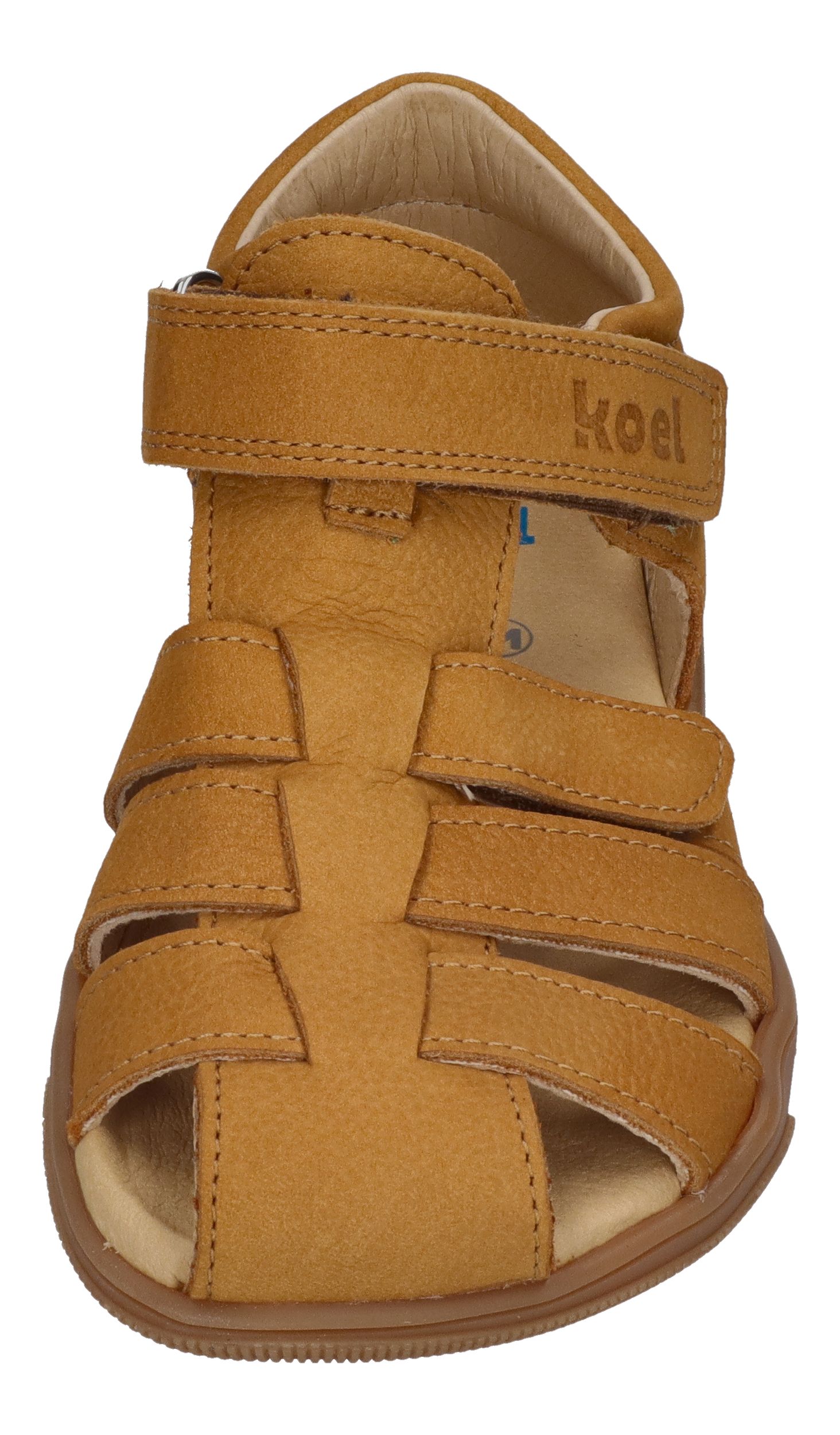 KOEL Barefoot Kinderschuhe Sandalen OLA - cognac