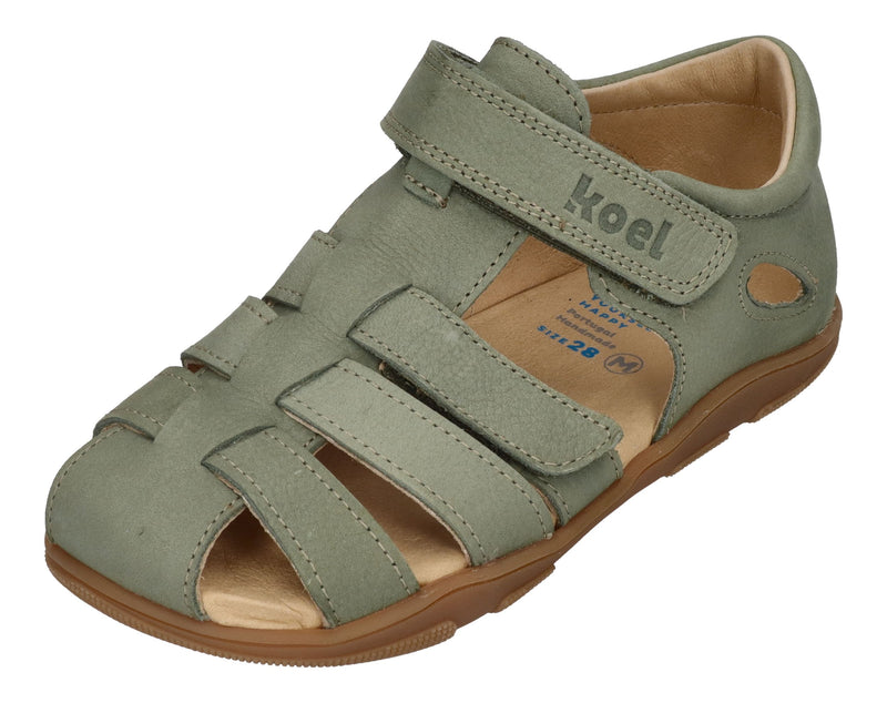 KOEL Barefoot Kinderschuhe Sandalen OLA - olive