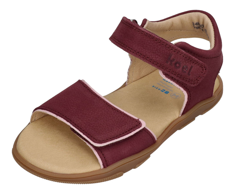 KOEL Barefoot Kinderschuhe Sandalen OZU - bordo