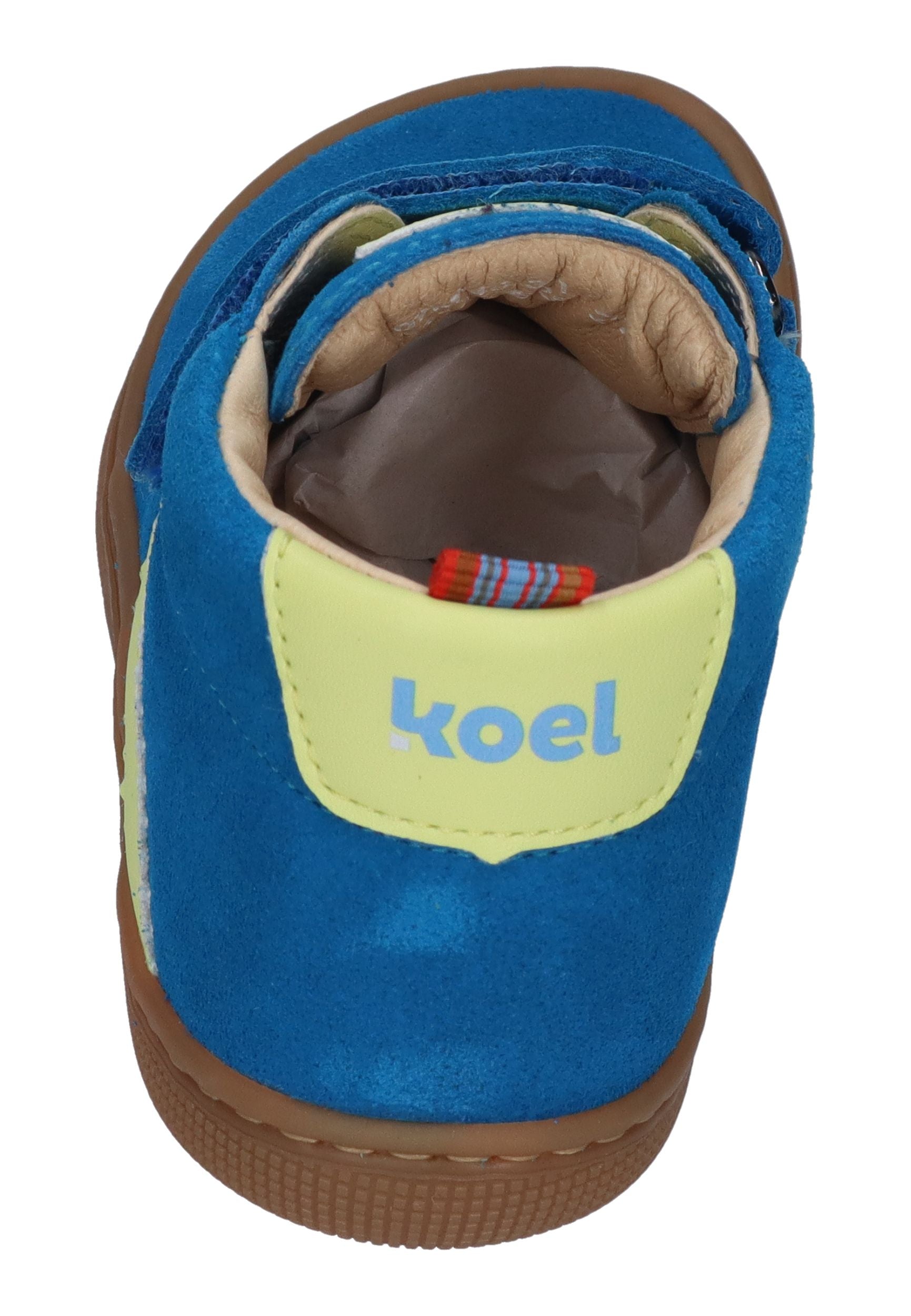 KOEL Barefoot Kinderschuhe Sneakers DAVID SUEDE cyan