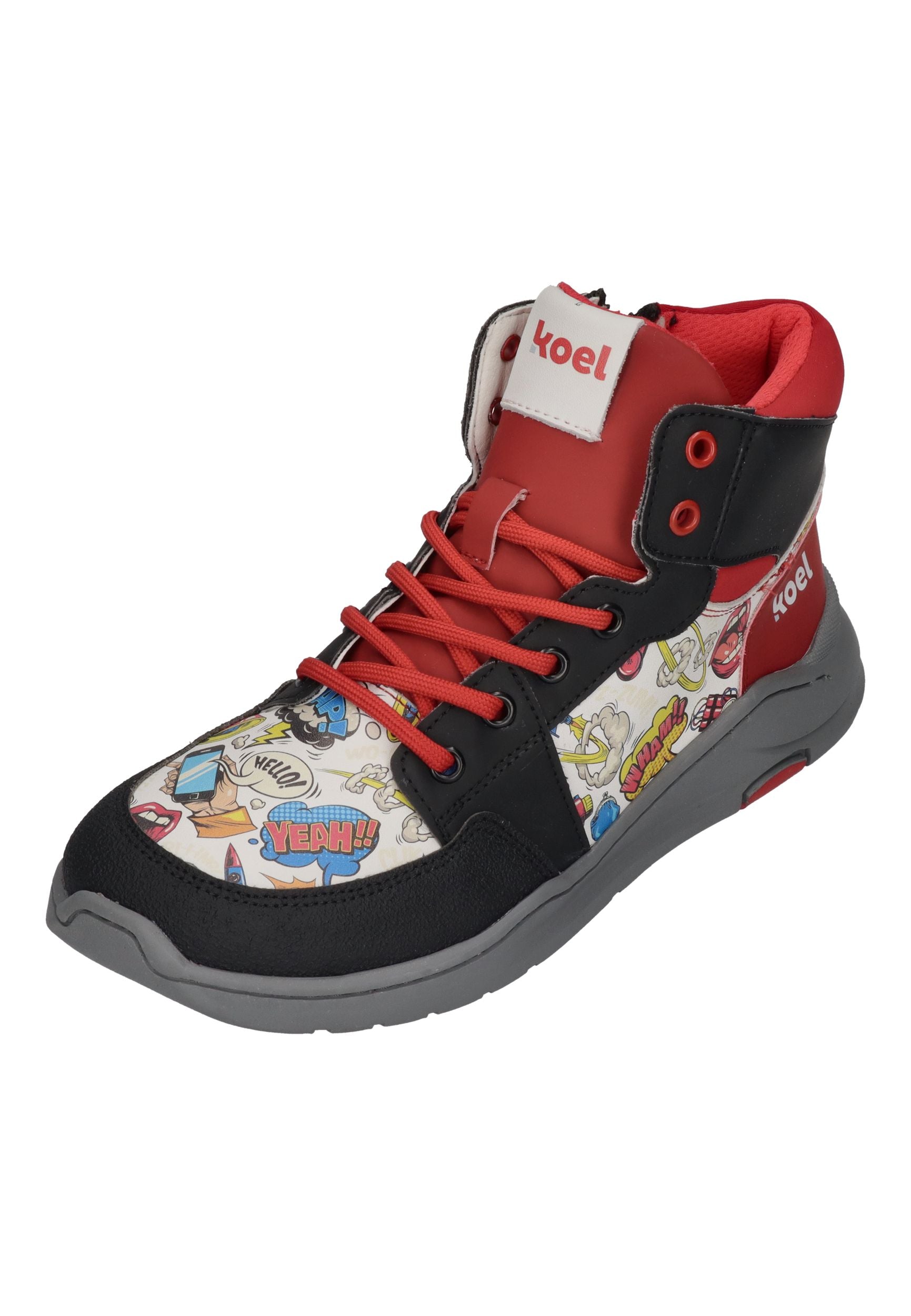 KOEL Barefoot Kinderschuhe - Sneakers SAMU PRINT - red