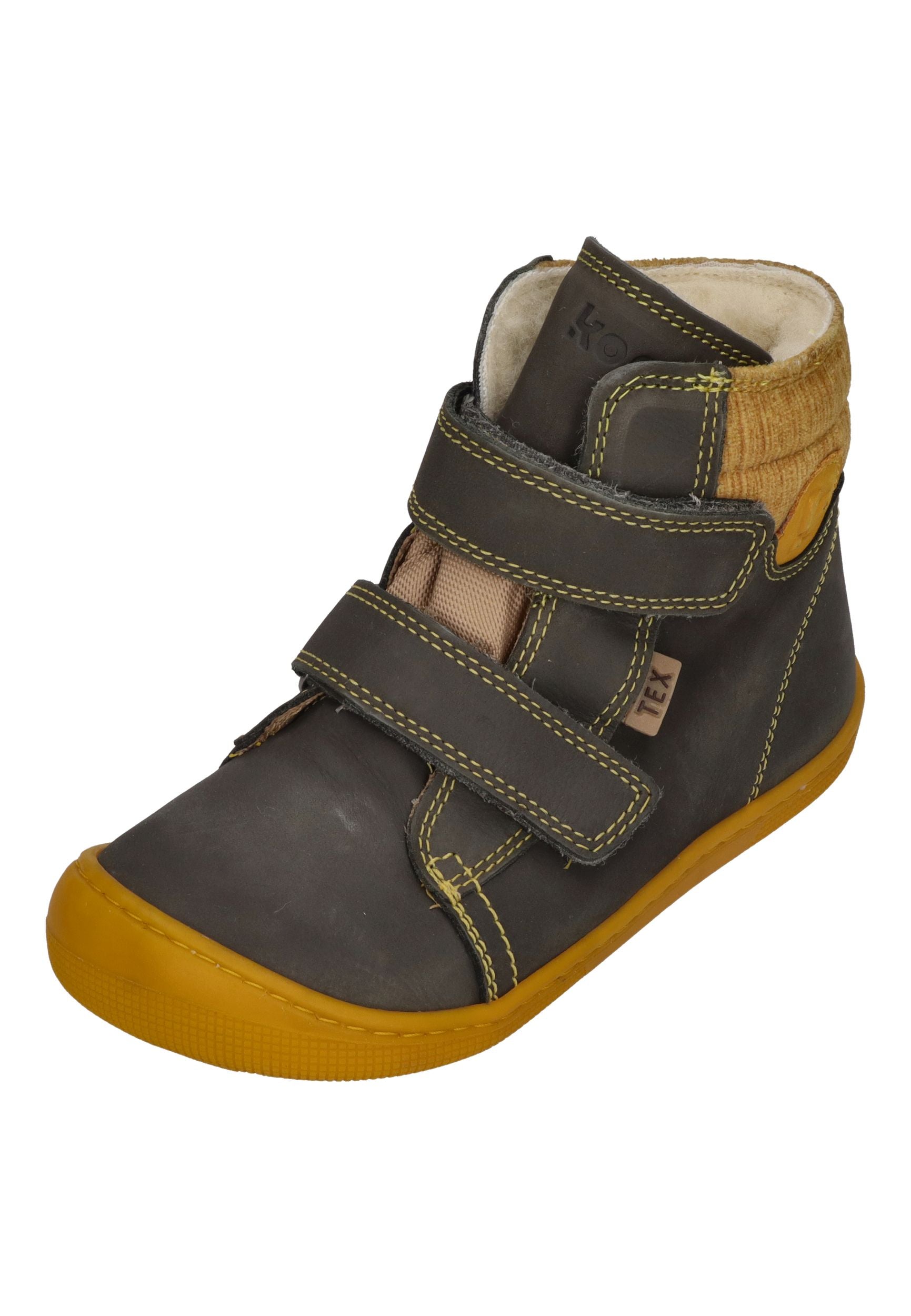 KOEL Barefoot Kinderstiefel - DEAN 2.0 WP WOOL 07T041 - dark grey - SALE