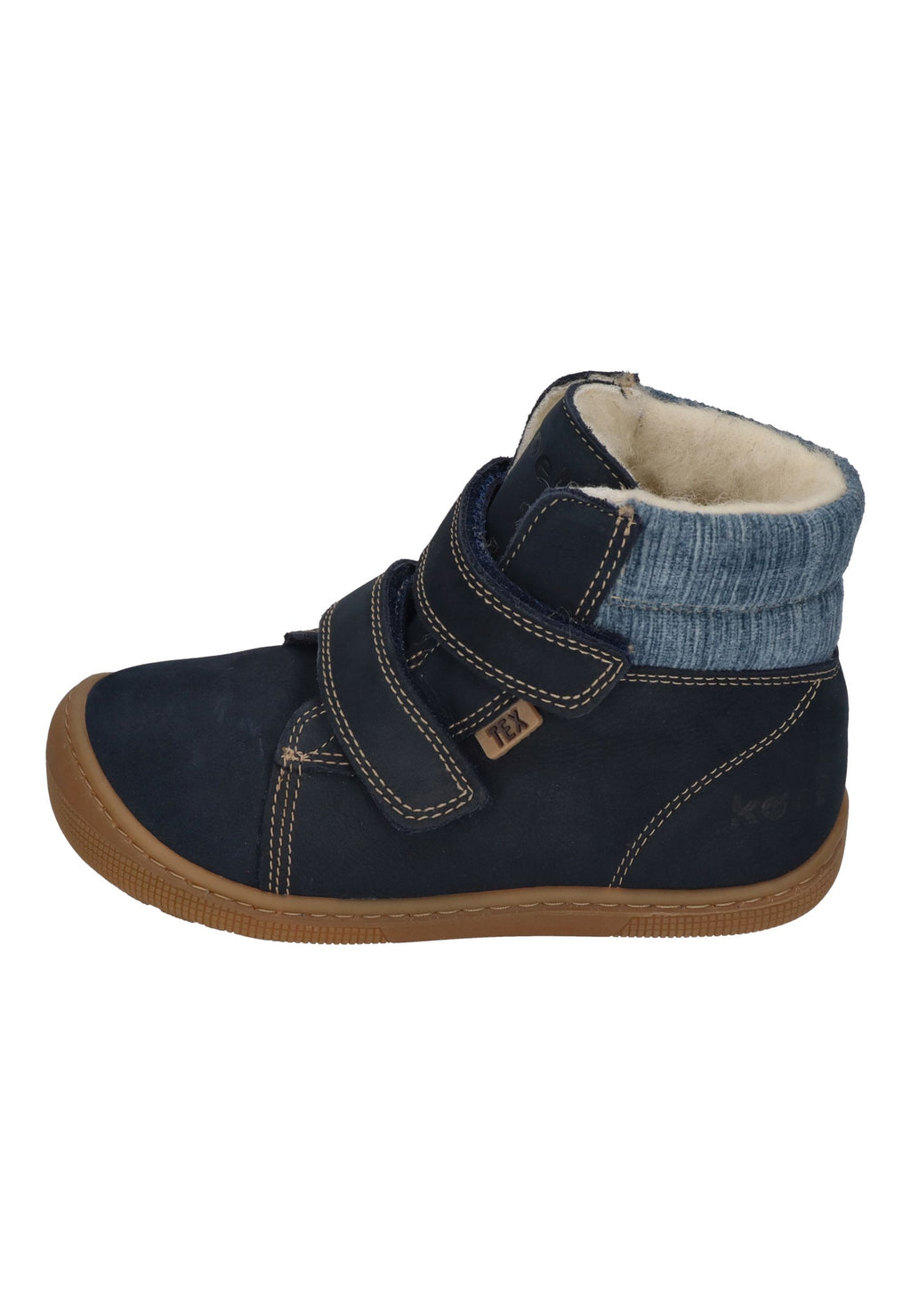 KOEL Barefoot Kinderstiefel - DEAN 2.0 WP WOOL 07T049 - navy