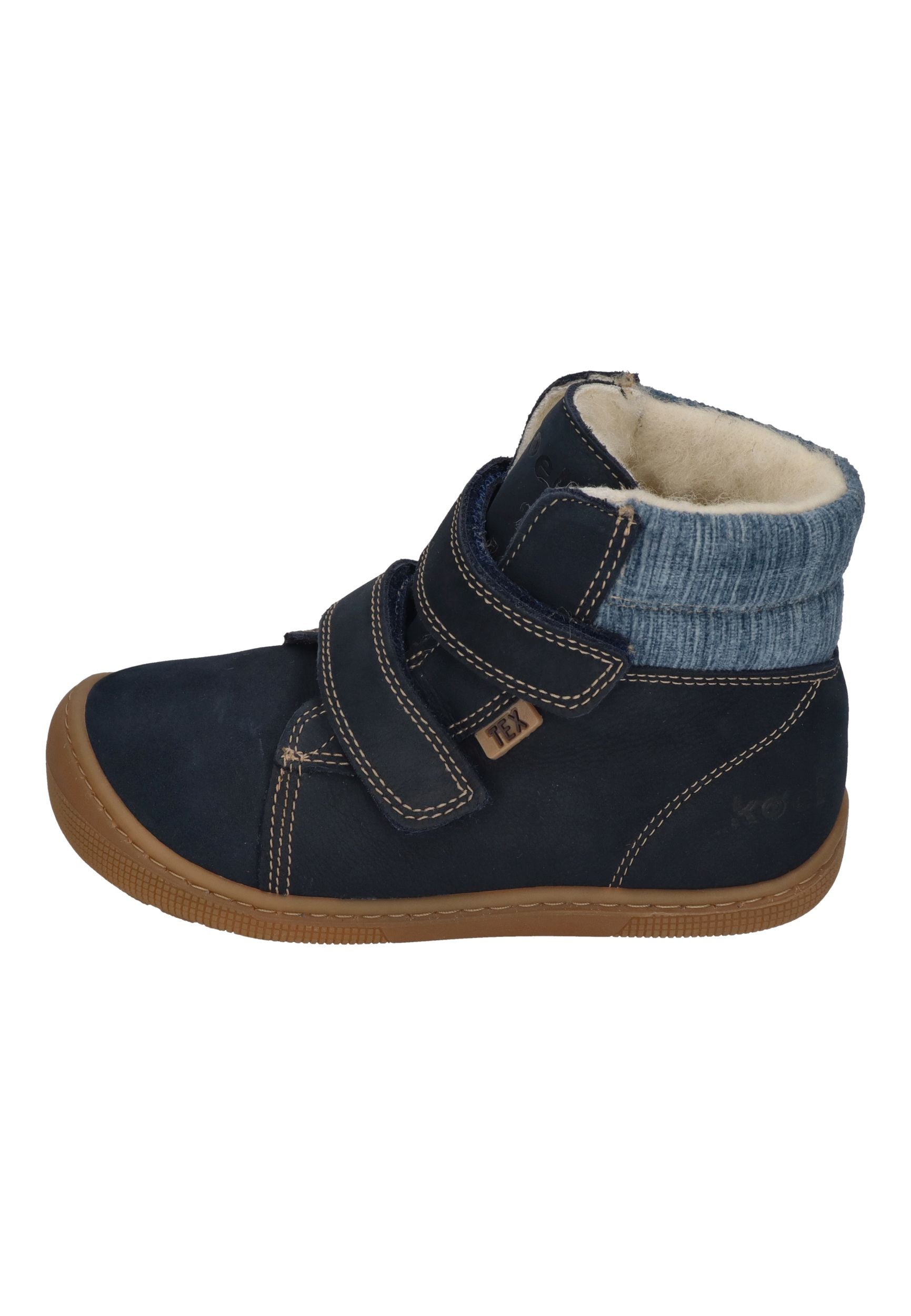 KOEL Barefoot Kinderstiefel - DEAN 2.0 WP WOOL 07T049 - navy