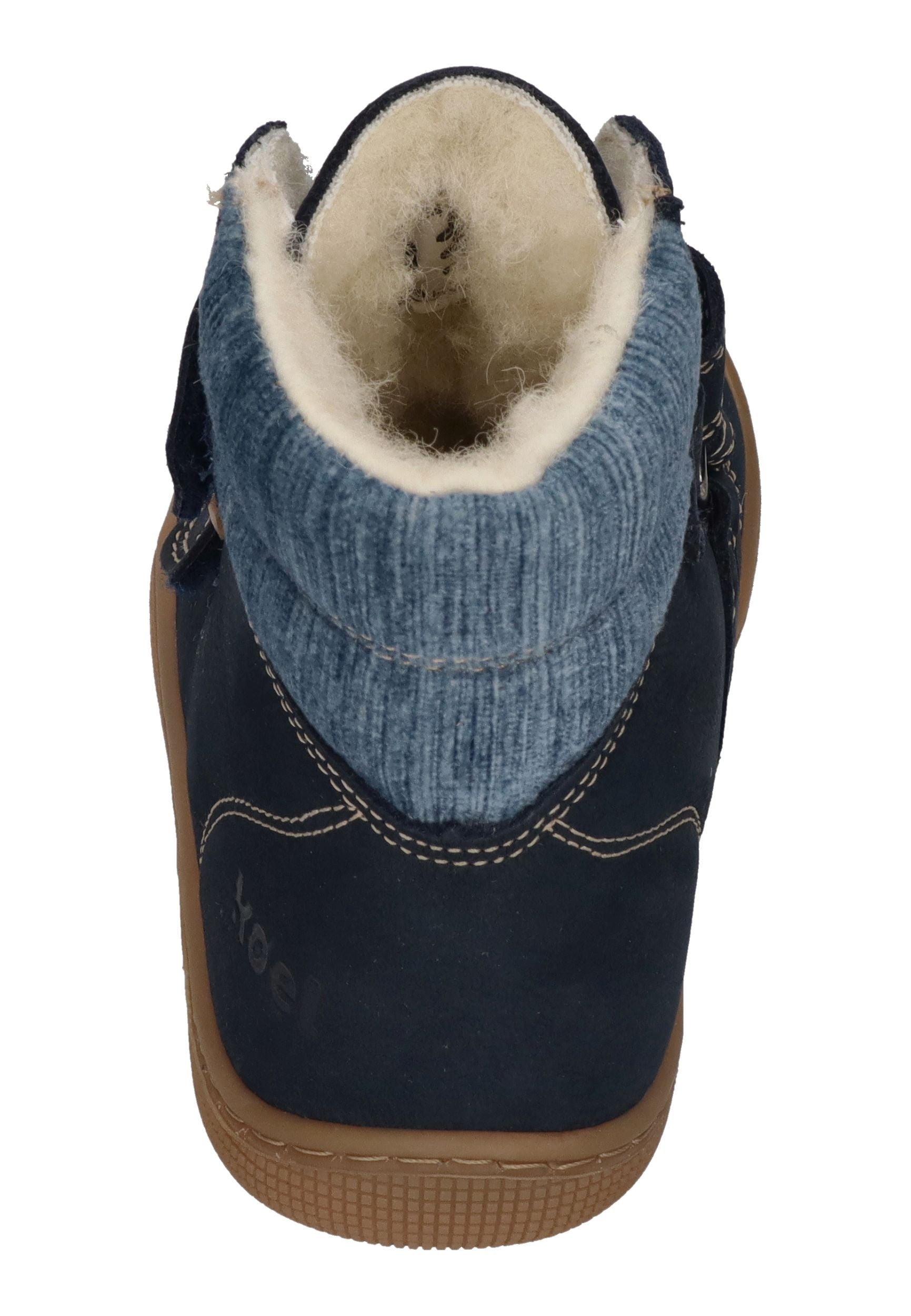 KOEL Barefoot Kinderstiefel - DEAN 2.0 WP WOOL 07T049 - navy