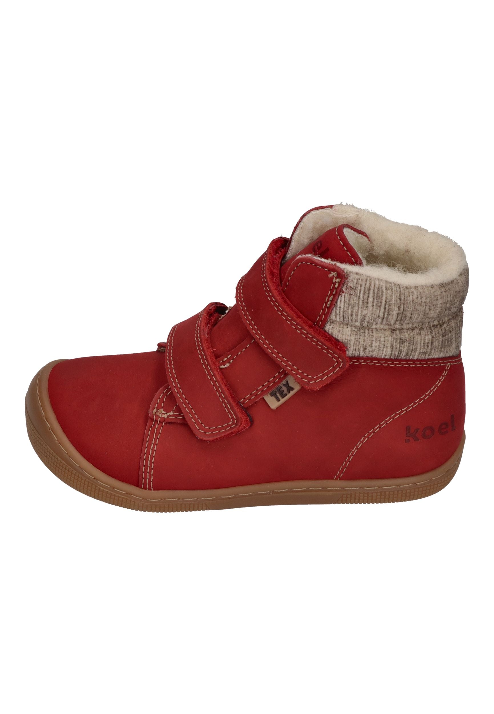 KOEL Barefoot Kinderstiefel - DEAN 2.0 WP WOOL 07T049 - red