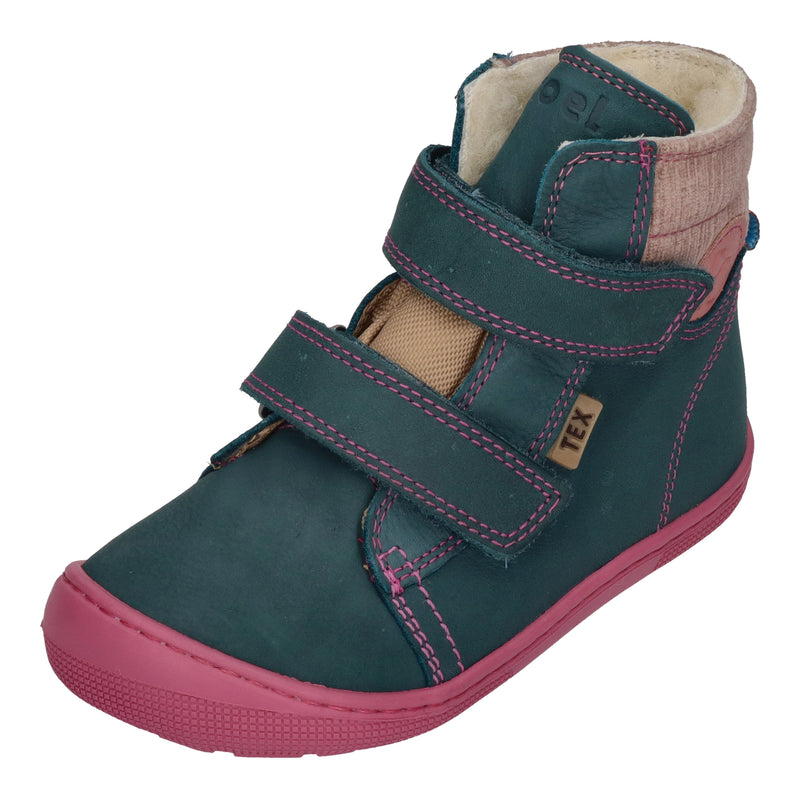 KOEL Barefoot Kinderstiefel - DEAN 2.0 WP WOOL 07T041 - turquoise - SALE