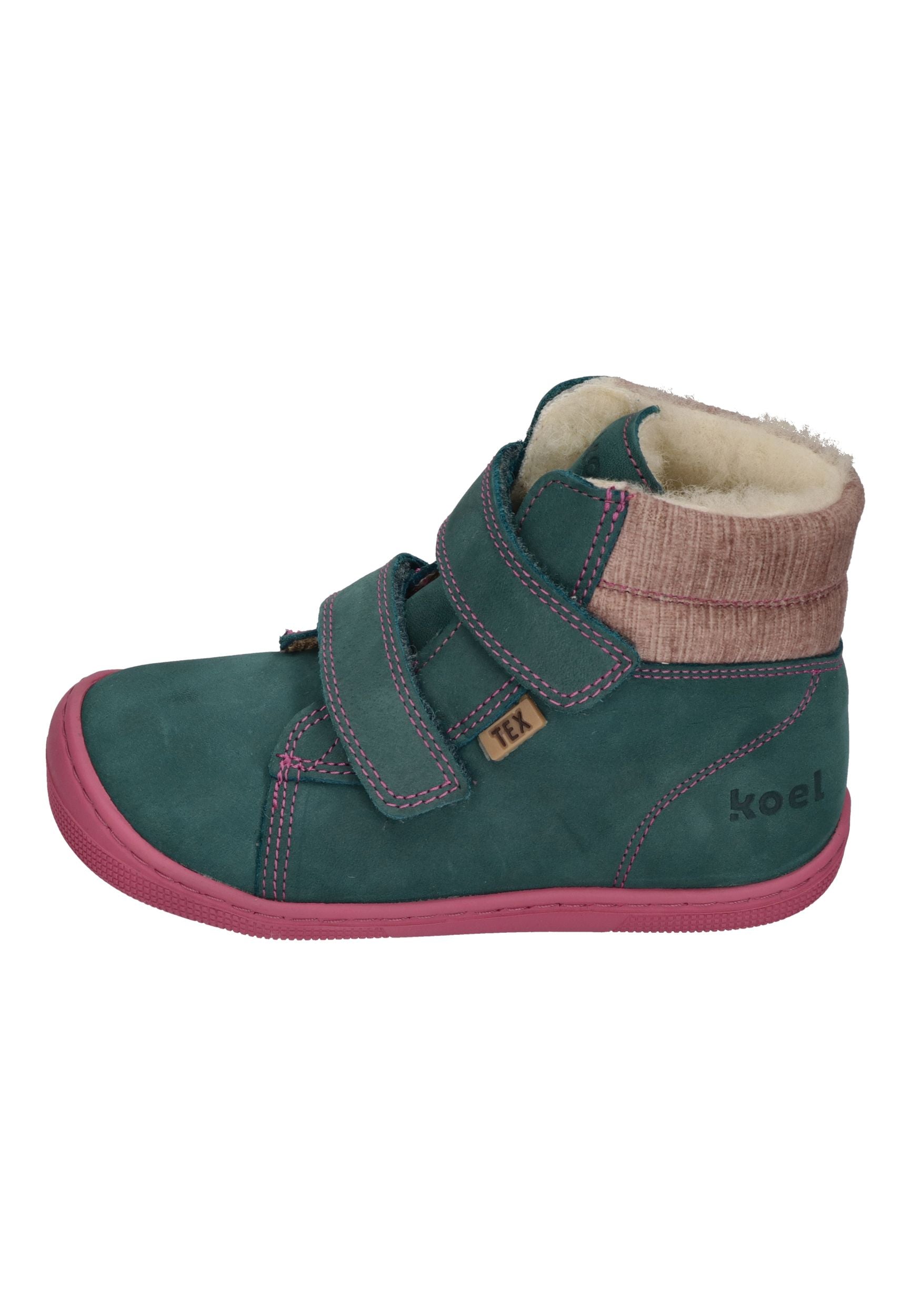 KOEL Barefoot Kinderstiefel - DEAN 2.0 WP WOOL 07T049 - turquoise