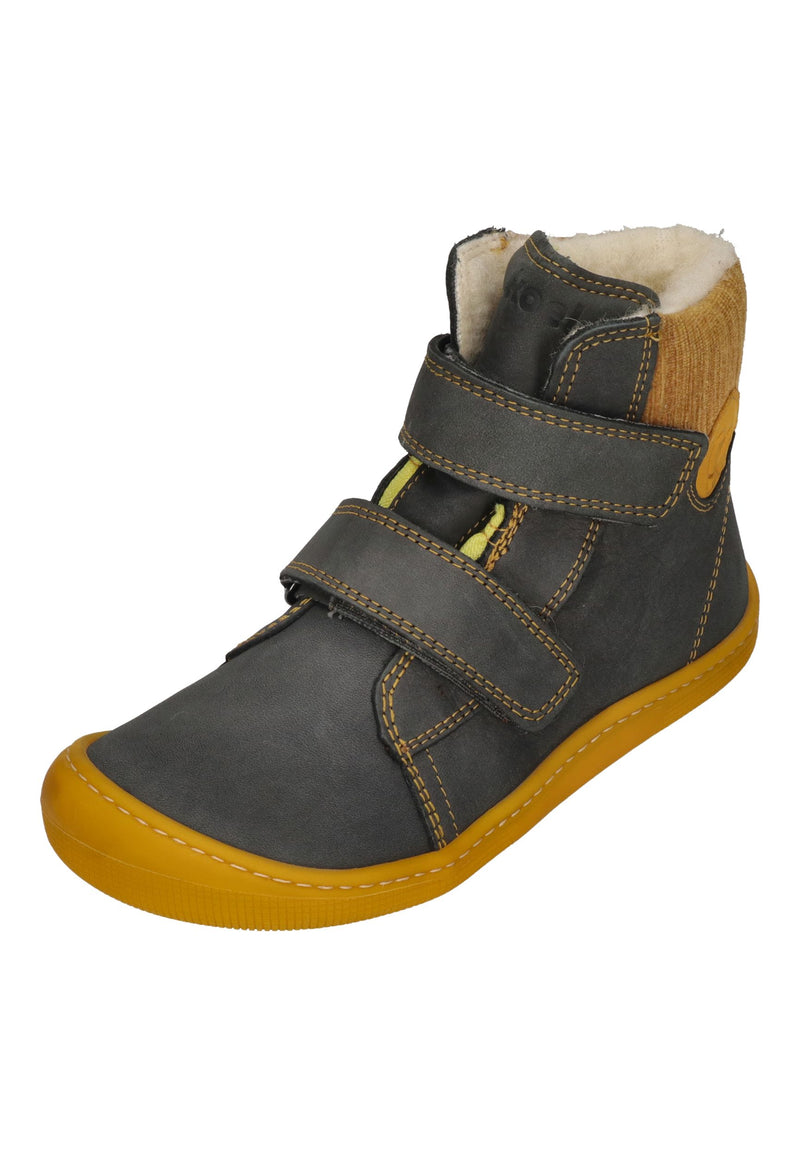 KOEL Barefoot Kinderstiefel - DEAN WOOL - dark grey - SALE